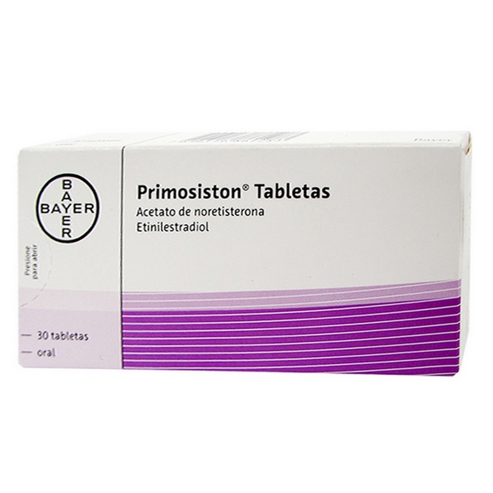 Primosiston – 30 tabletas (NORETISTERONA ACETATO - ETINILESTRADIOL)