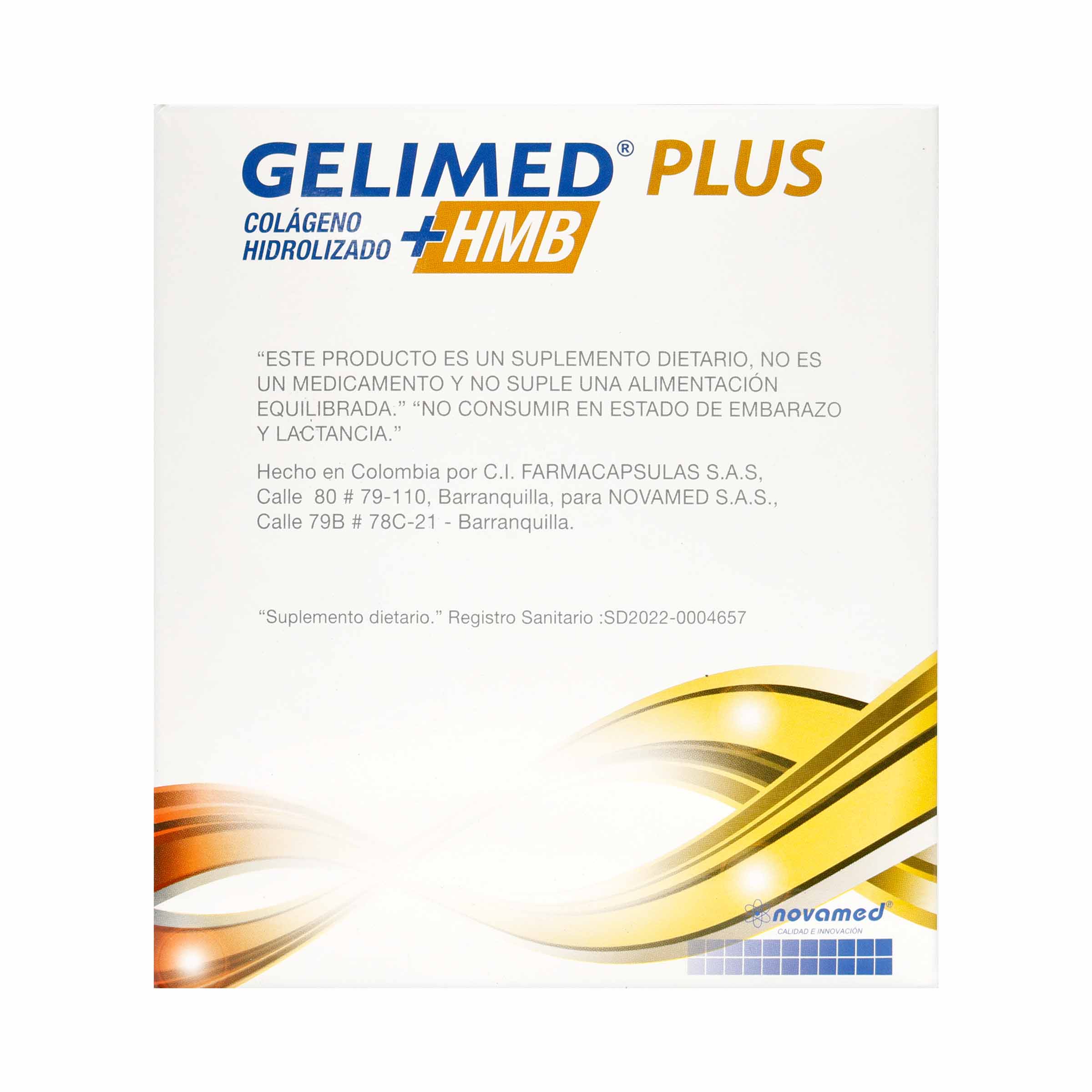 Gelimed Plus +HMB 13.3 g (30 sobres) – NOVAMED