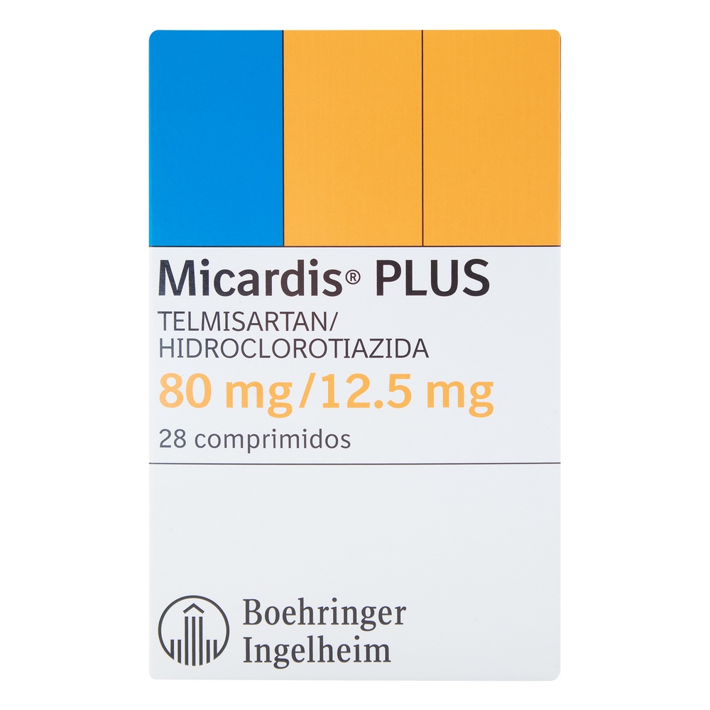 MICARDIS PL80/12.5 – Telmisartán 80 mg + Hidroclorotiazida 12.5 mg, 28 tabletas