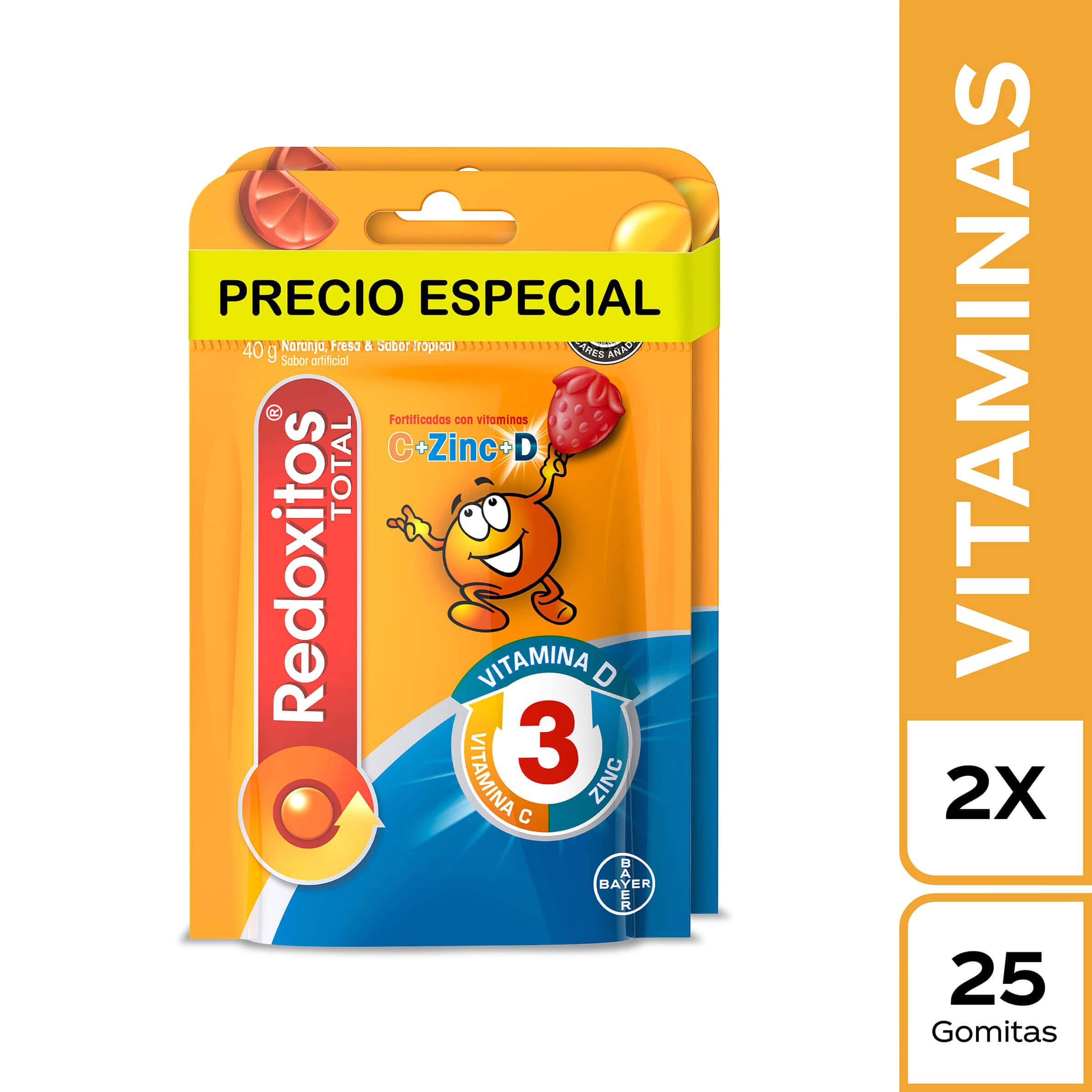 Redoxitos Total Gums 25 gomitas – Vitamina C