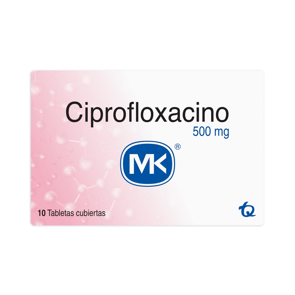CIPROFLOXACINA 500 MG - 10 tabletas