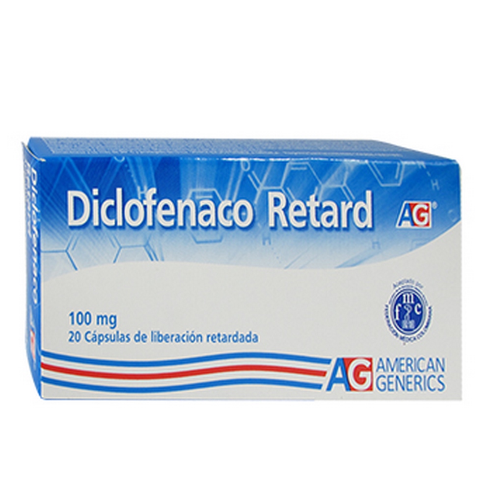 DICLOFENACO RETARD 100 mg – 20 cápsulas