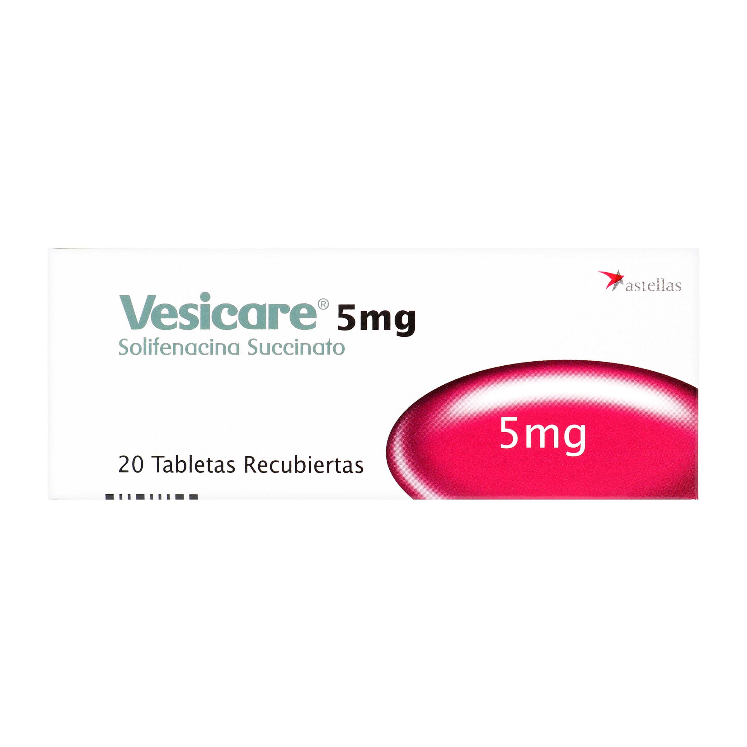 VESICARE 5 mg — 20 tabletas