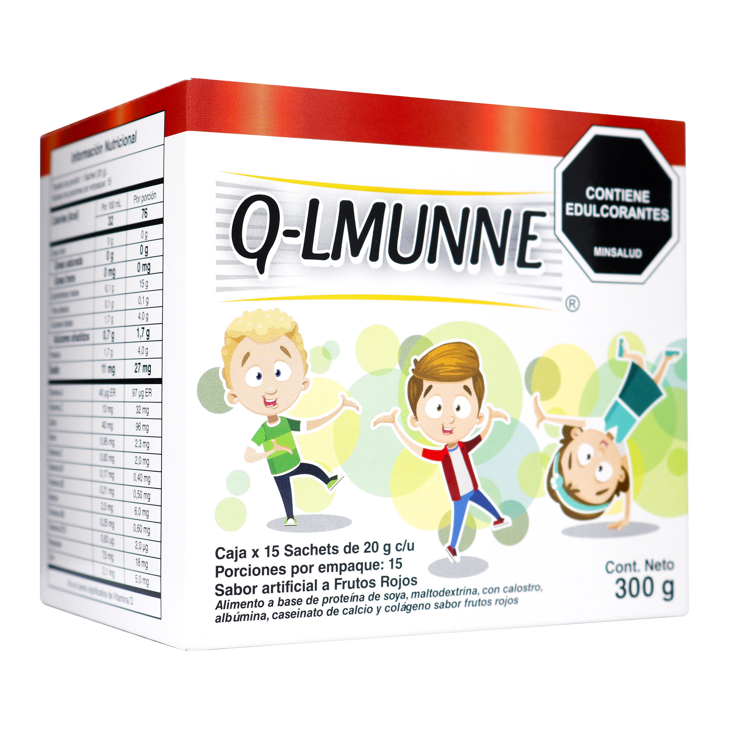 Q-LMUNNE Frutos Rojos - Caja 15 Sobres ICOM