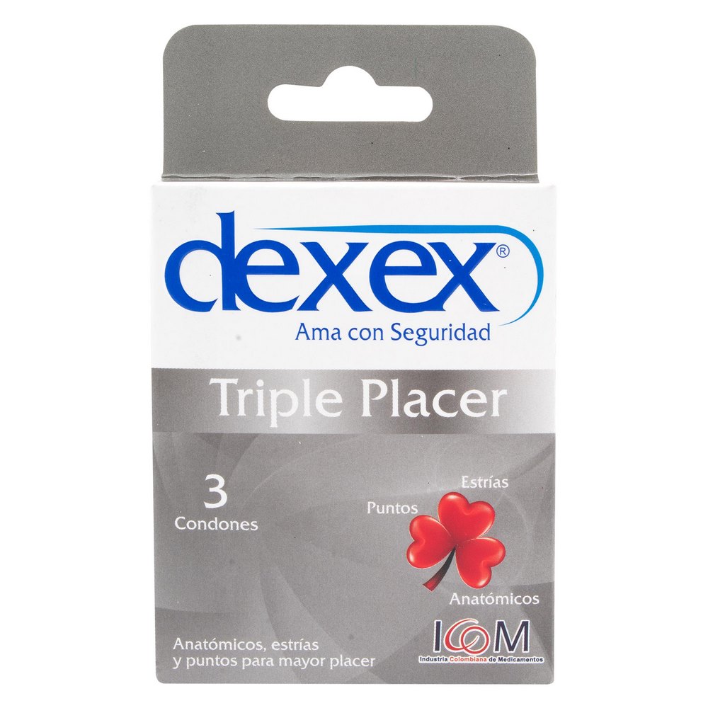 Preservativos ICOM DEXEX Triple Placer – Pack 3