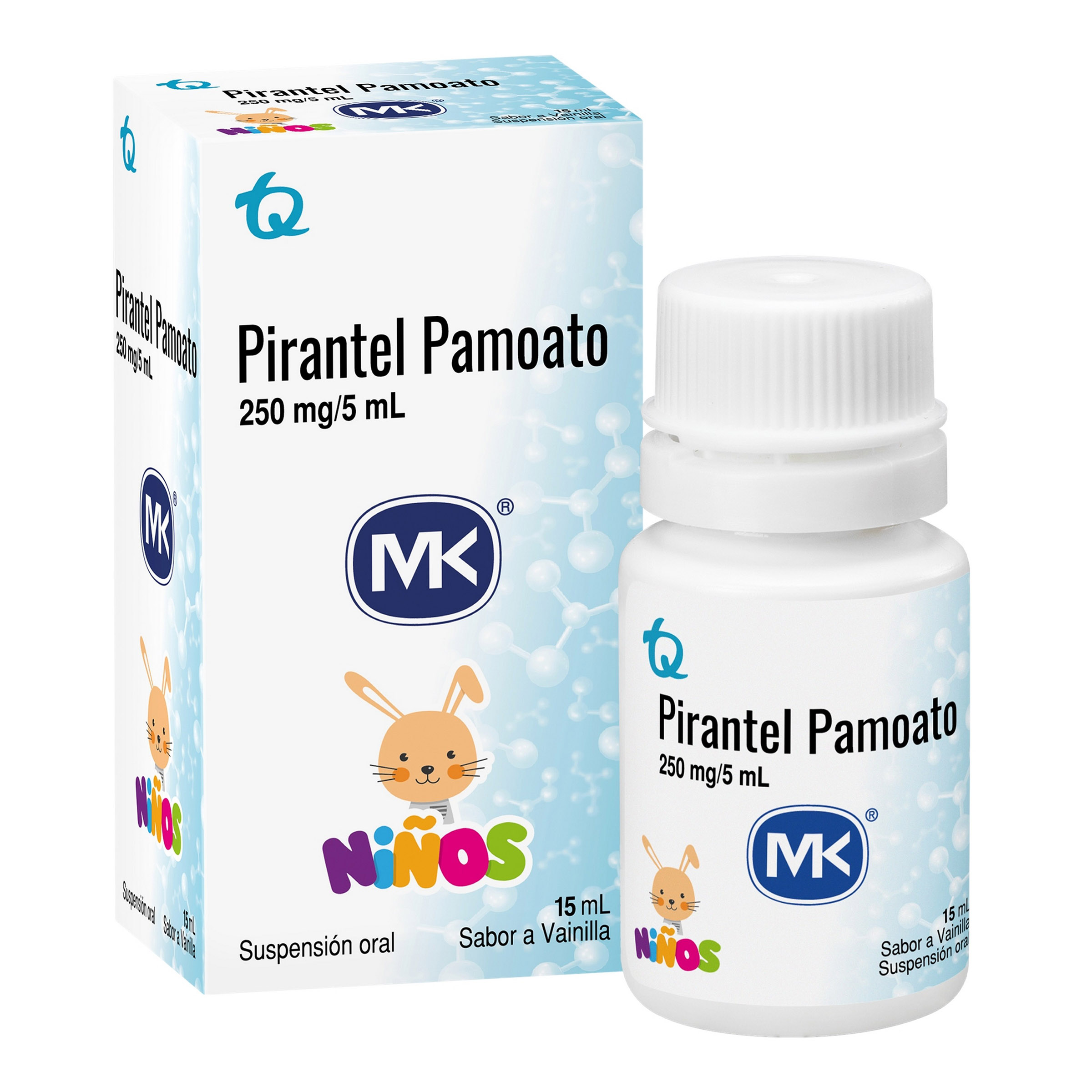 Pamoato de Pirantel Suspensión 15 mL MK Pirantel