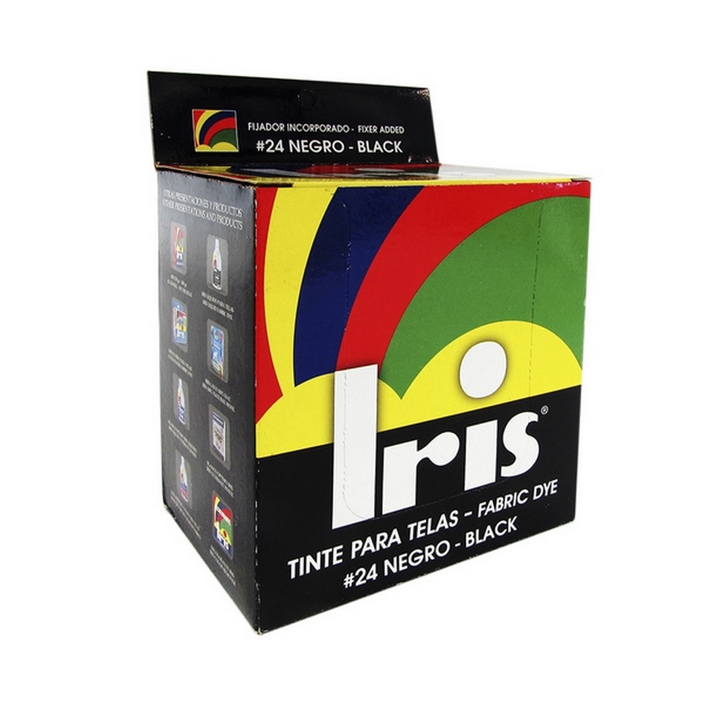 Tinte Iris 24 Negro – 9 g, 12 unidades (tintes para ropa)