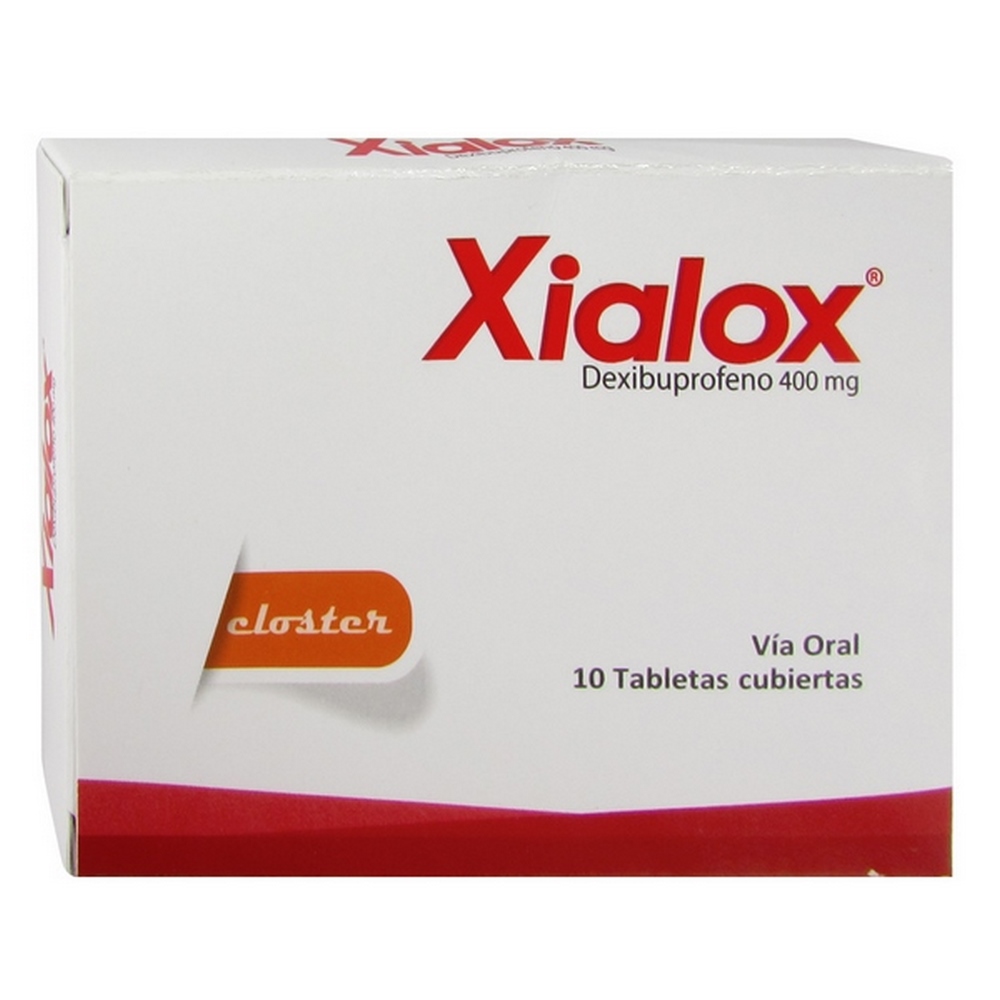 Xialox 400 mg – Dexibuprofeno 10 tabletas