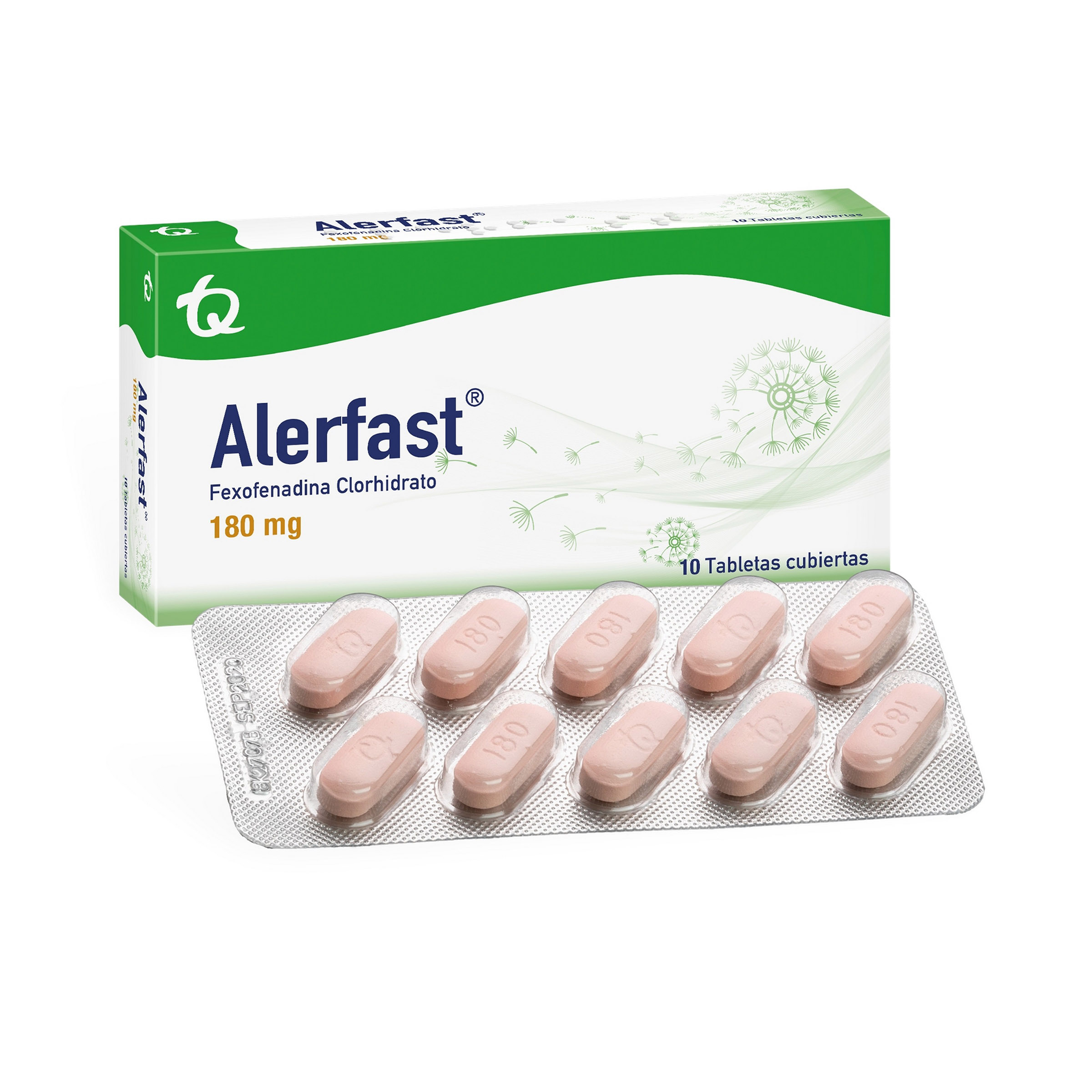Alerfast 180 mg - 10 tabletas fexofenadina