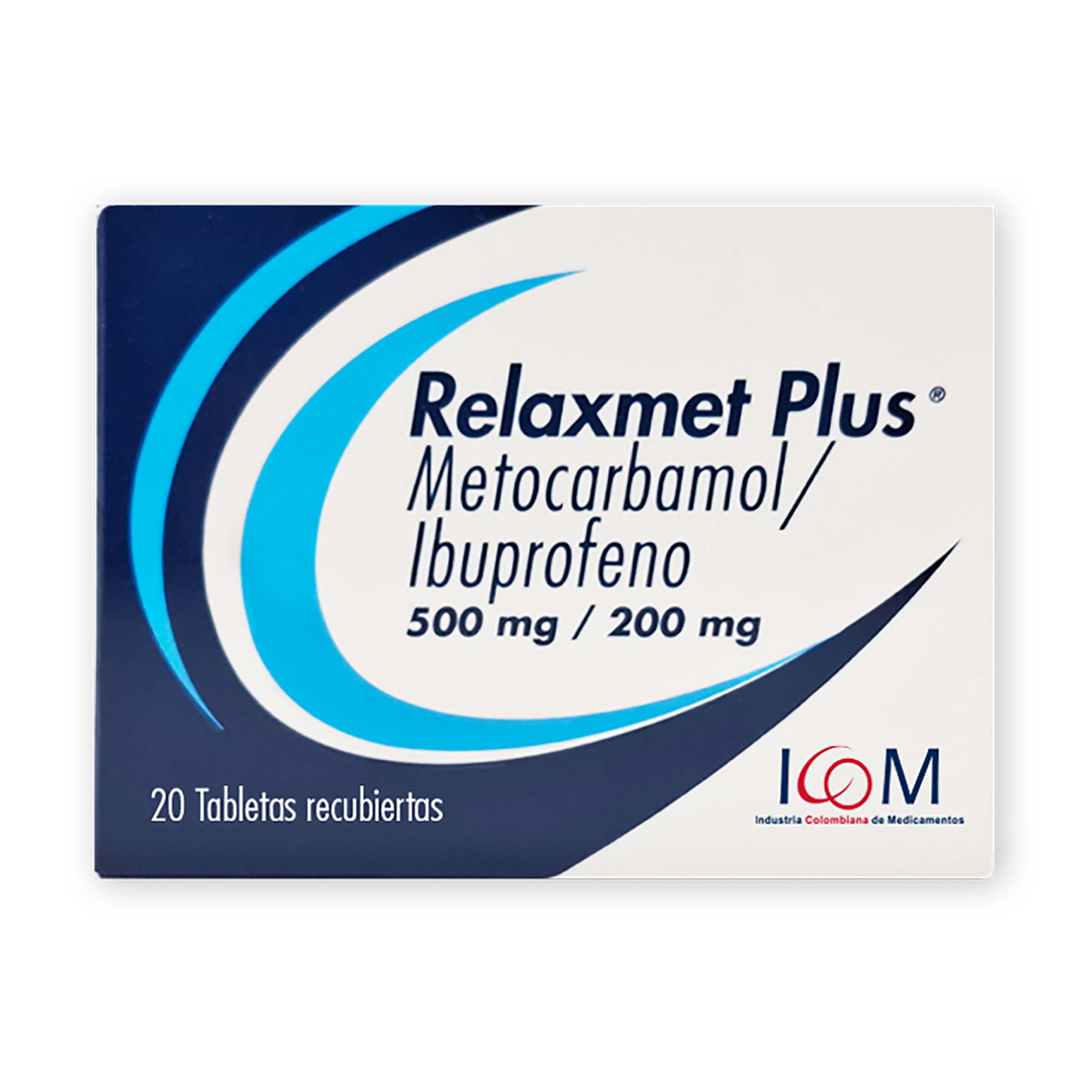 Relaxmet Plus 20 tabletas ICOM Ibuprofeno y Metocarbamol