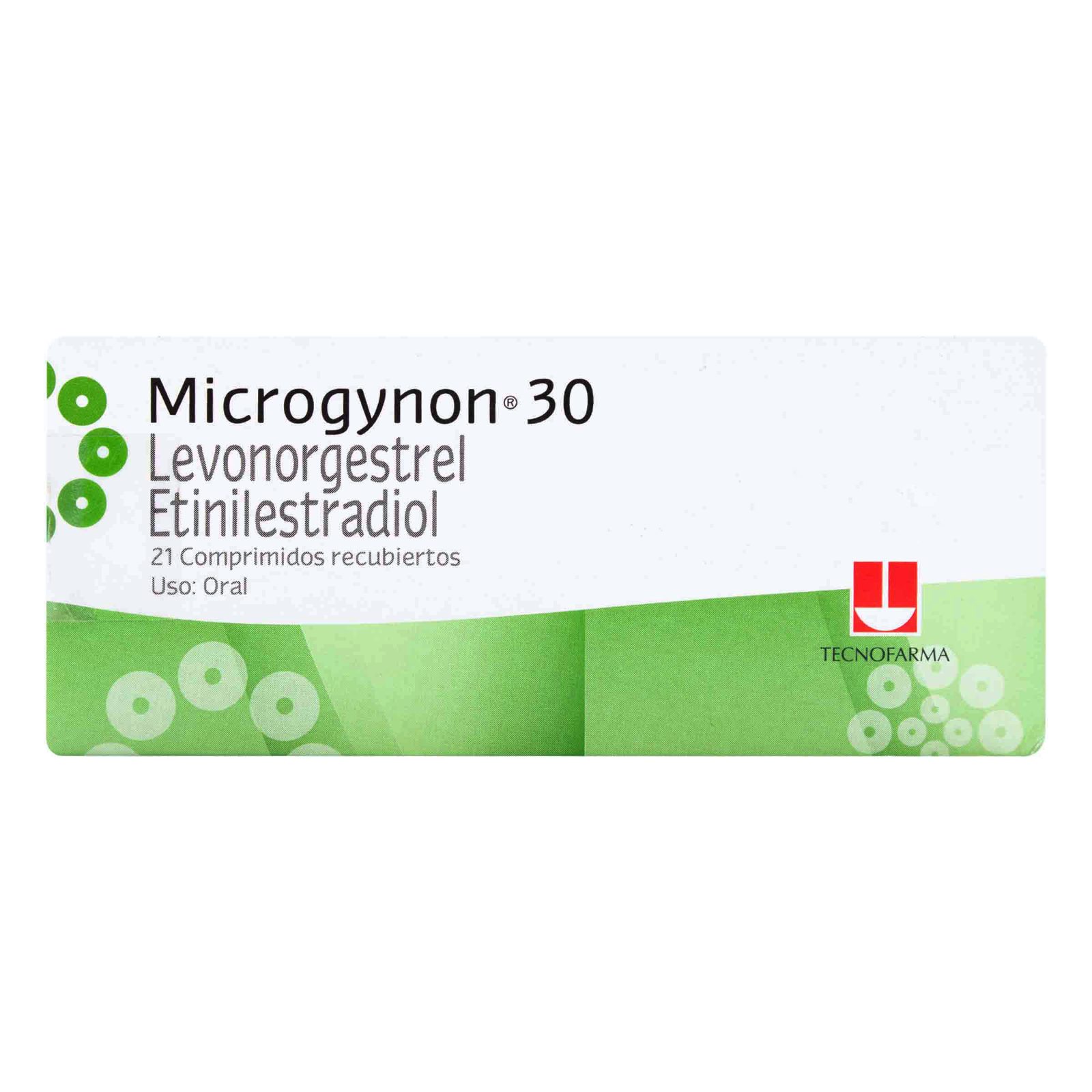 MICROGYNON 21 – 21 tabletas (levonorgestrel/etinilestradiol)