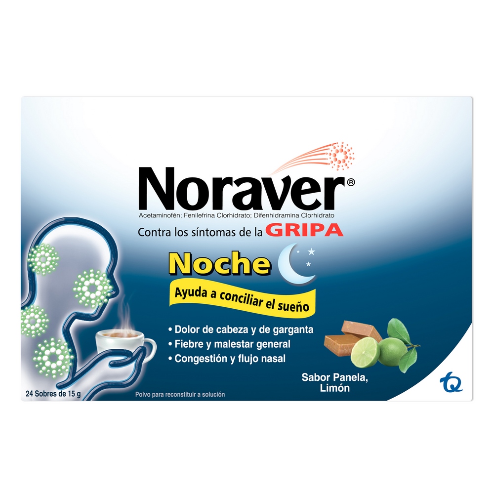 Noraver Gripa Noche – 24 sobres 15 g