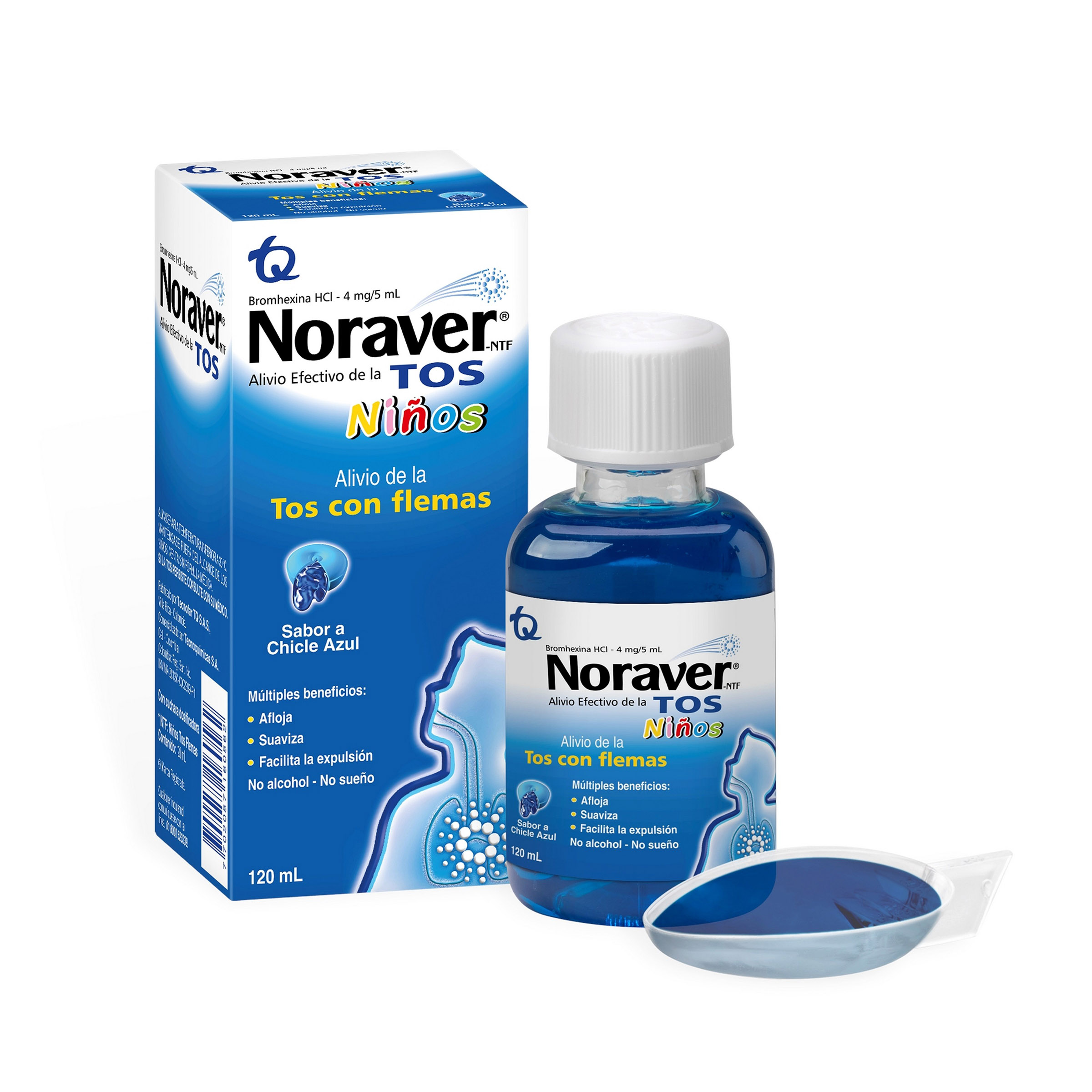 Noraver Tos Niños – Jarabe Bromhexina 120 mL