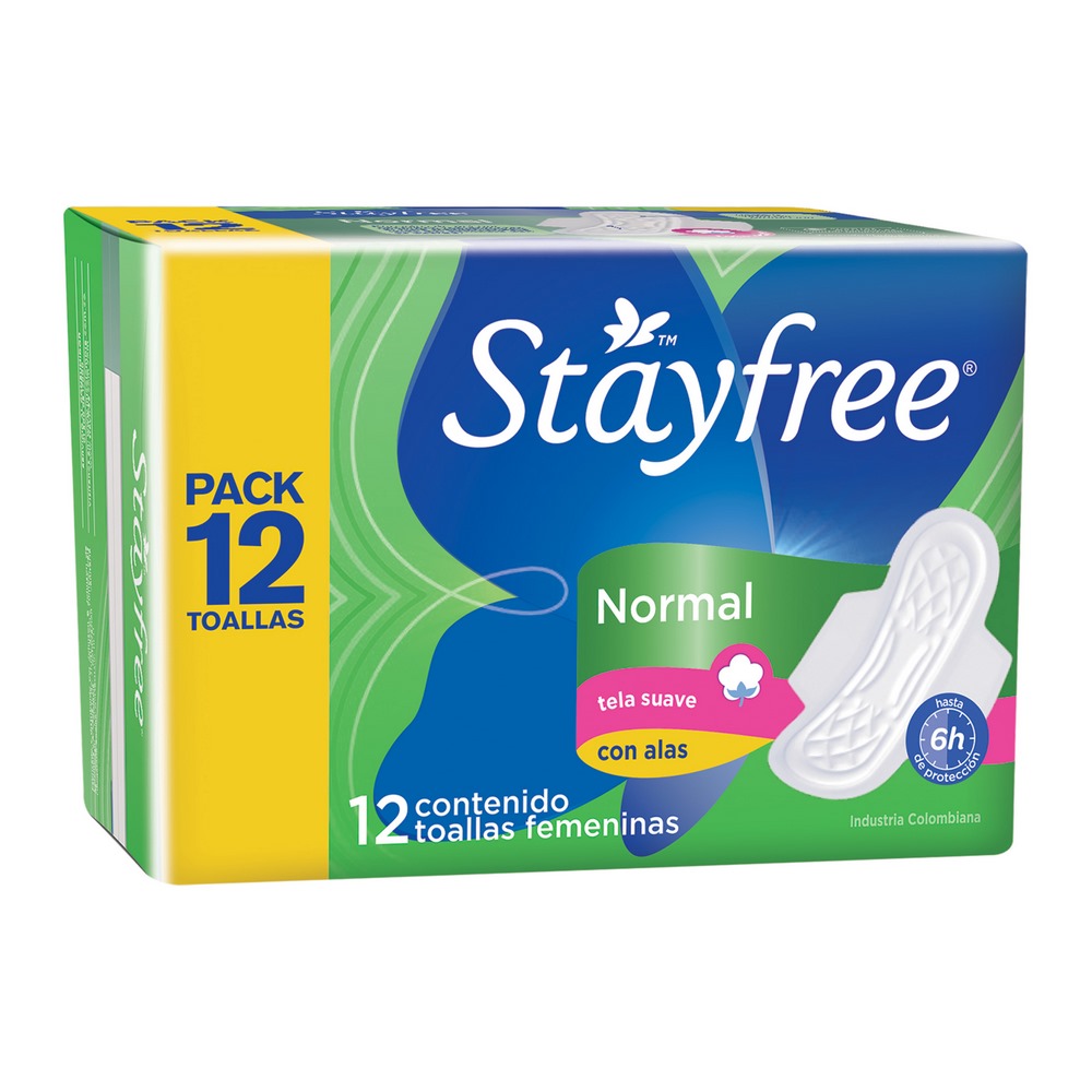 Toallas StayFree 12 unid – Alas