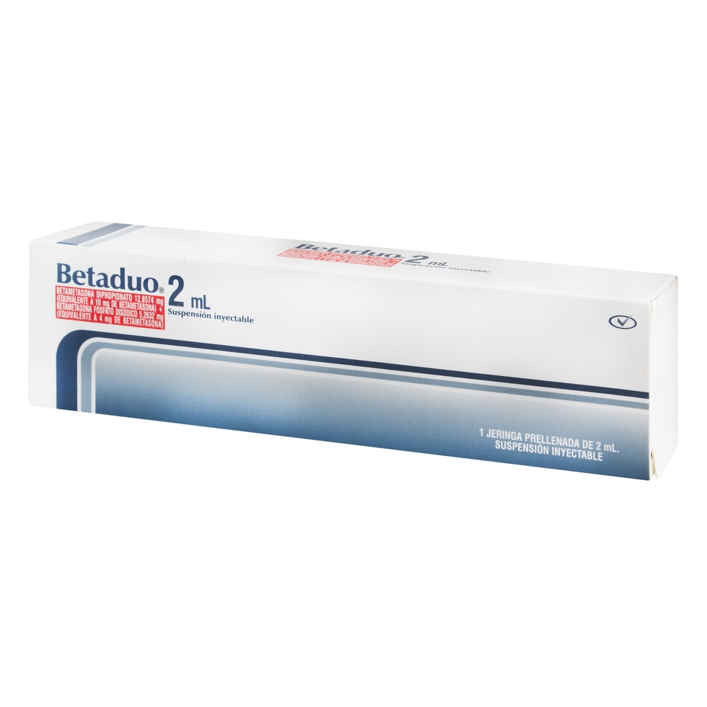 Betaduo 2 mL jeringa prellenada – betametasona fosfato disódico 3%+