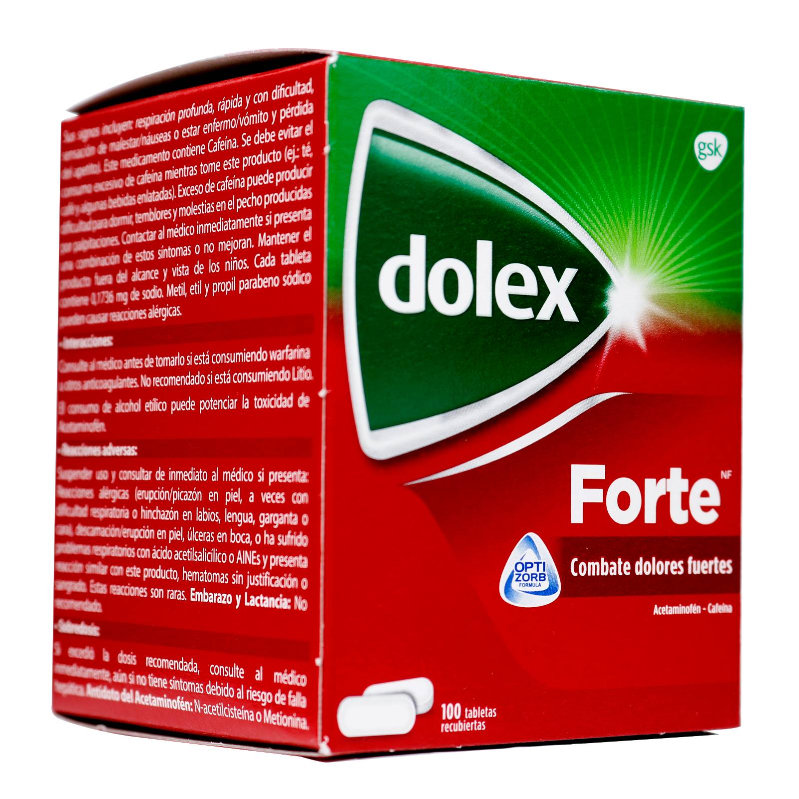 DOLEX FORTE 500 mg – 100 tabletas