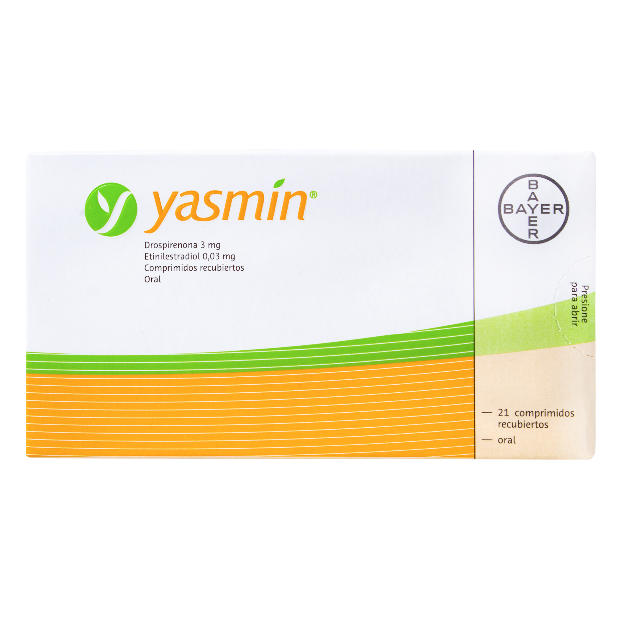 Yasmin 21 comprimidos – Drospirenona + etinilestradiol