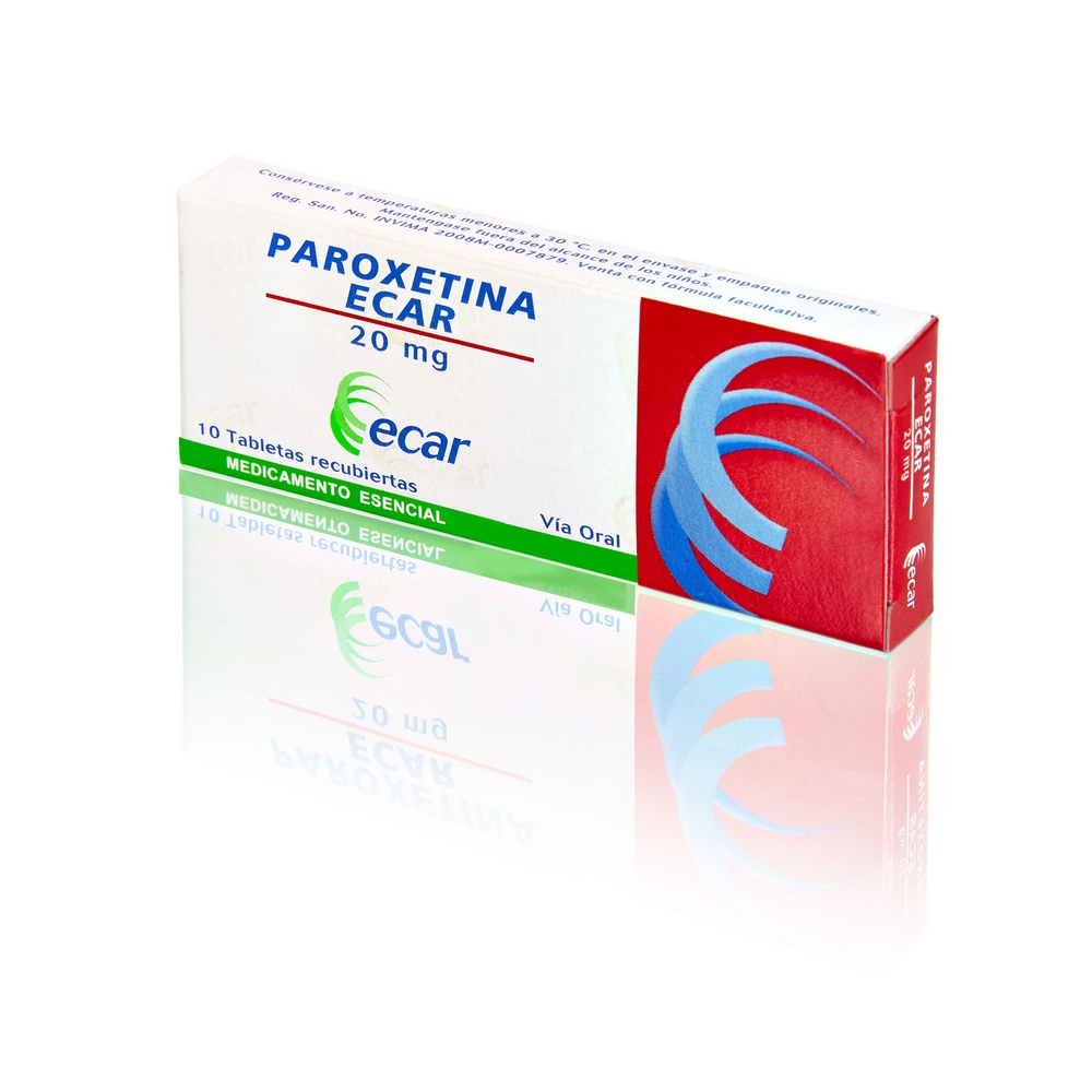 Paroxetina 20 mg – 10 tabletas EC | ECAR