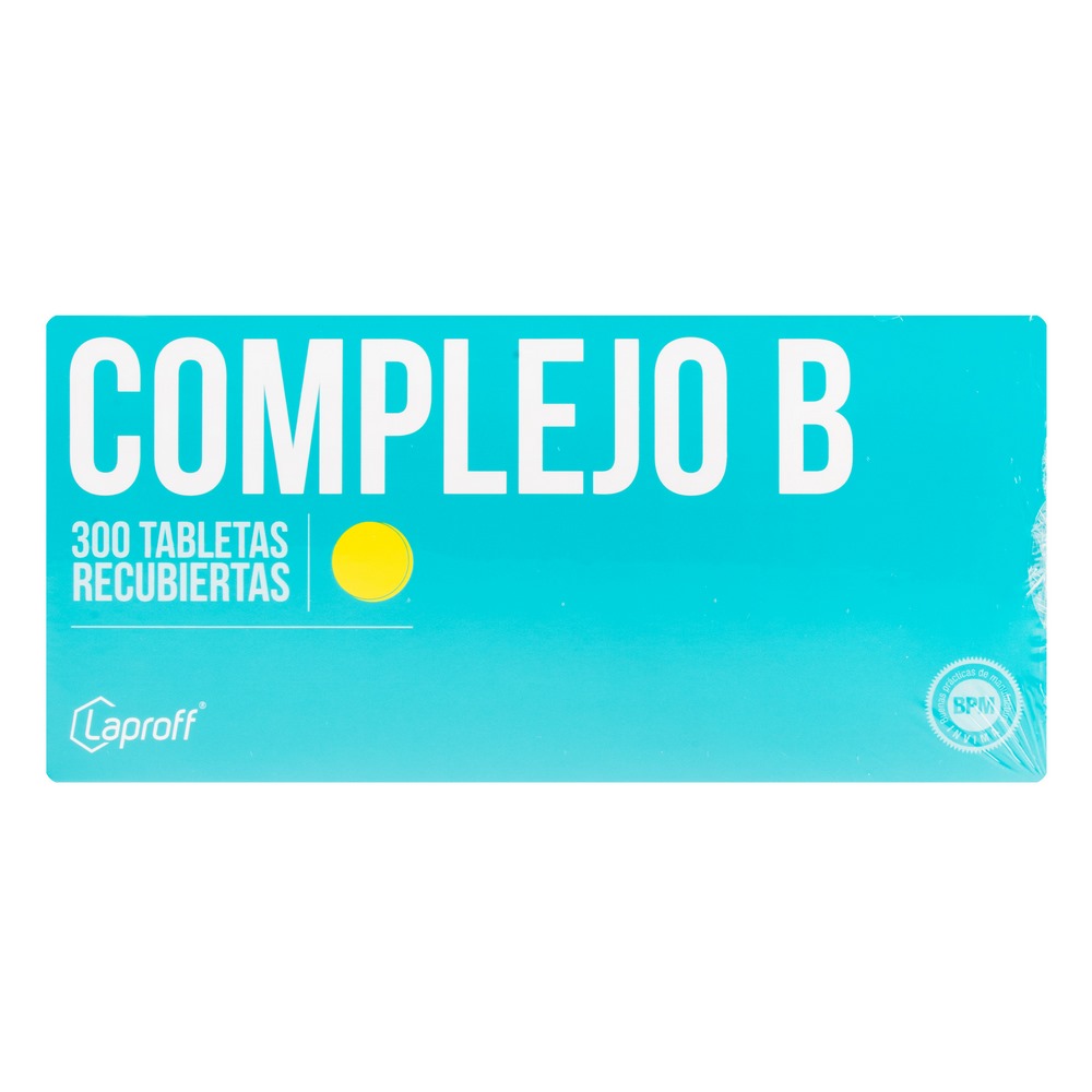 Complejo B 300 Tabletas – Vitamina B (LAPROFF)