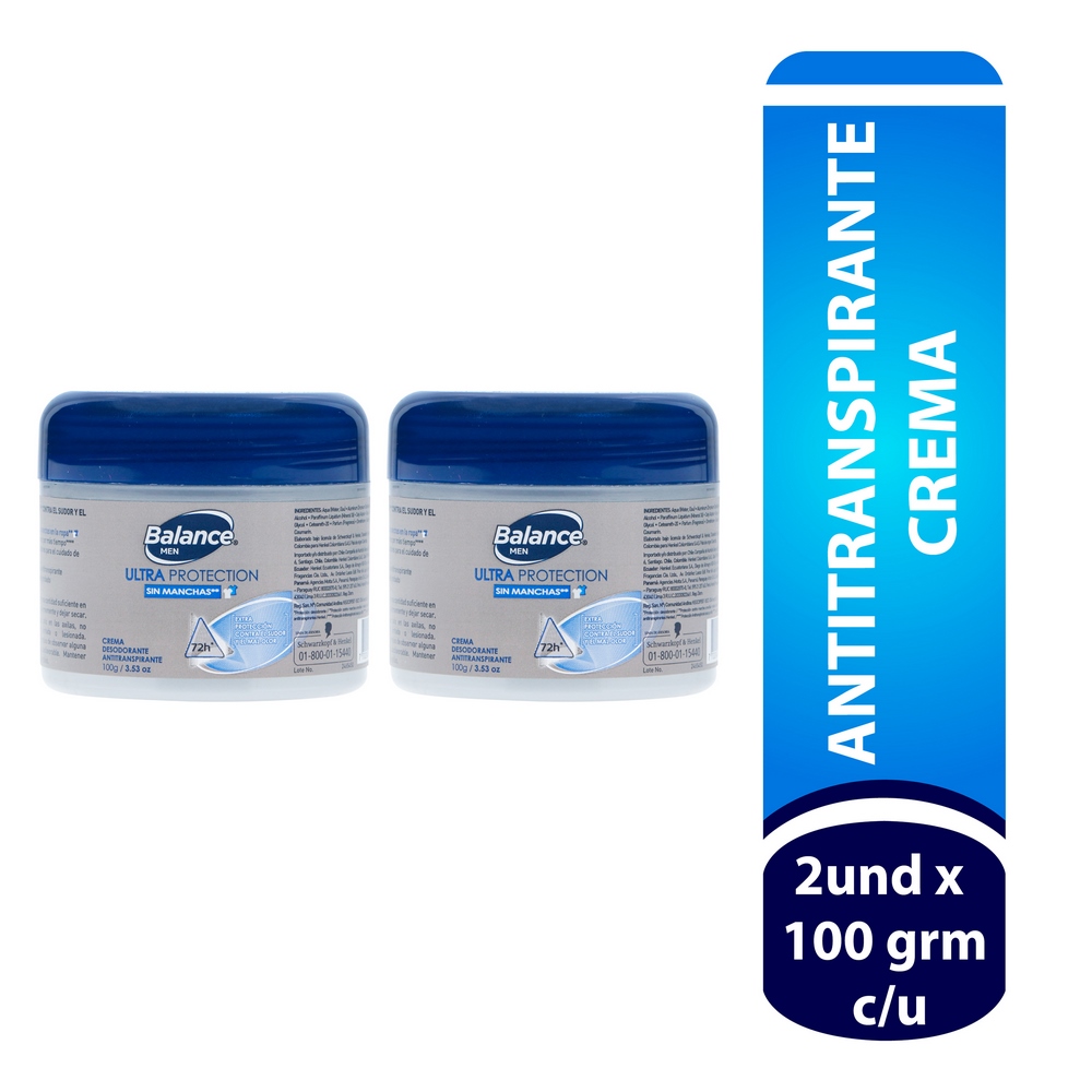 Desodorante en crema para hombres 2x1 - 100 g