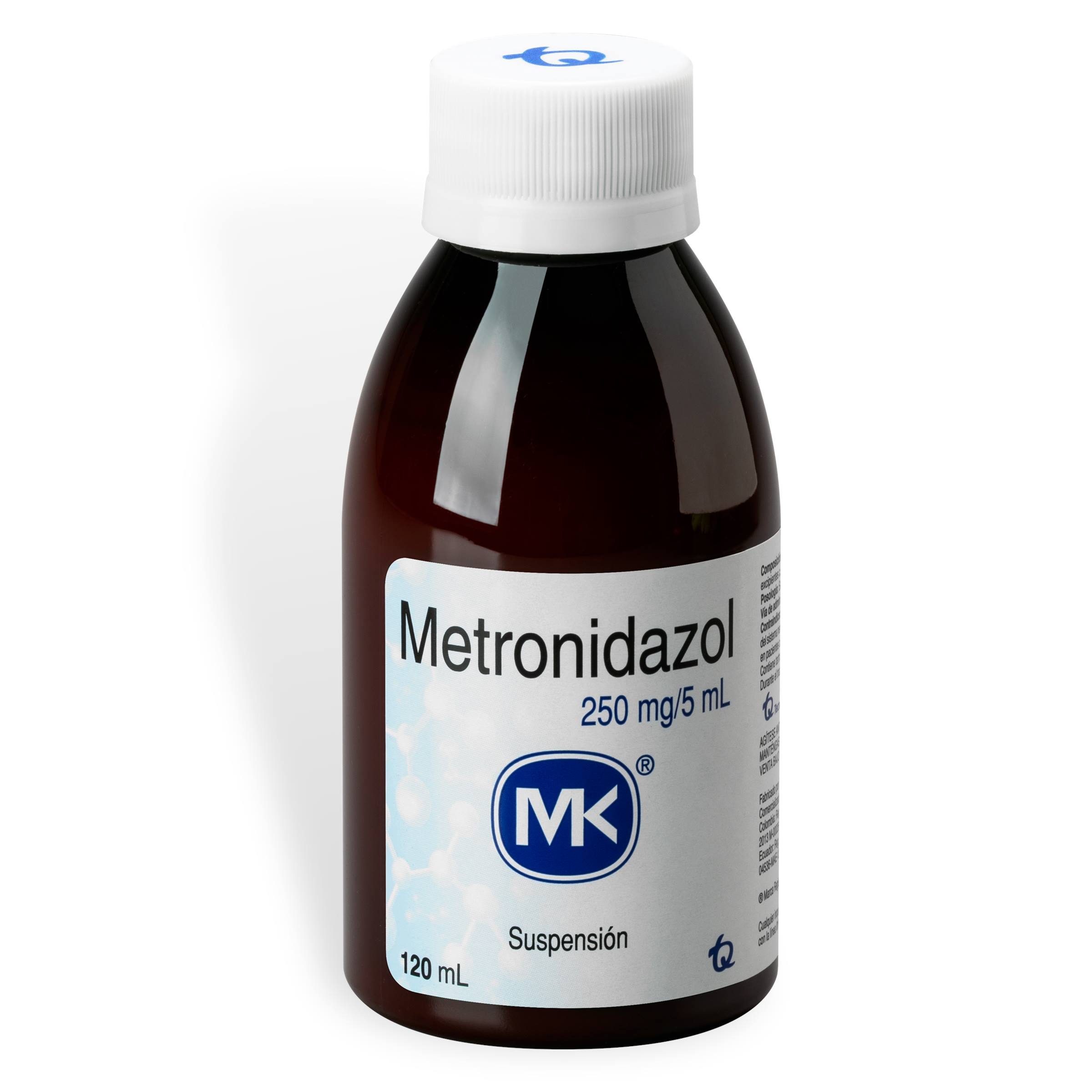 Metronidazol 250 mg suspensión 120 ml – TECNOQUIMICAS