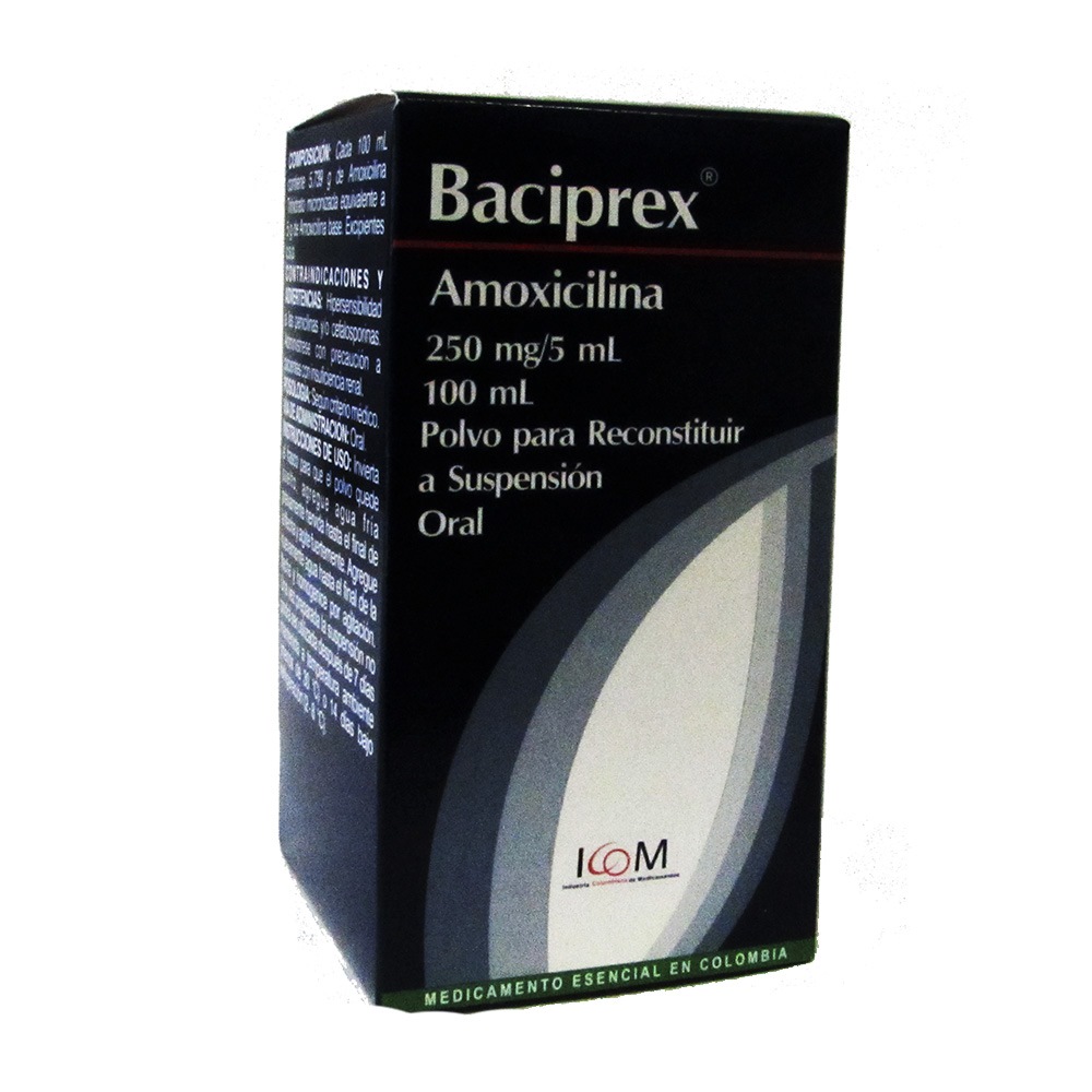 BACIPREX 250 mg Suspensión Oral 100 mL – ICOM