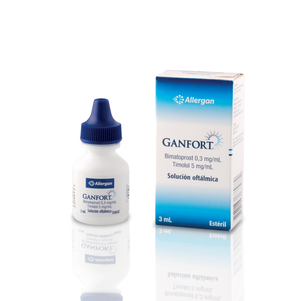 Ganfort gotas oculares 3 ml Timolol+Bimatoprost
