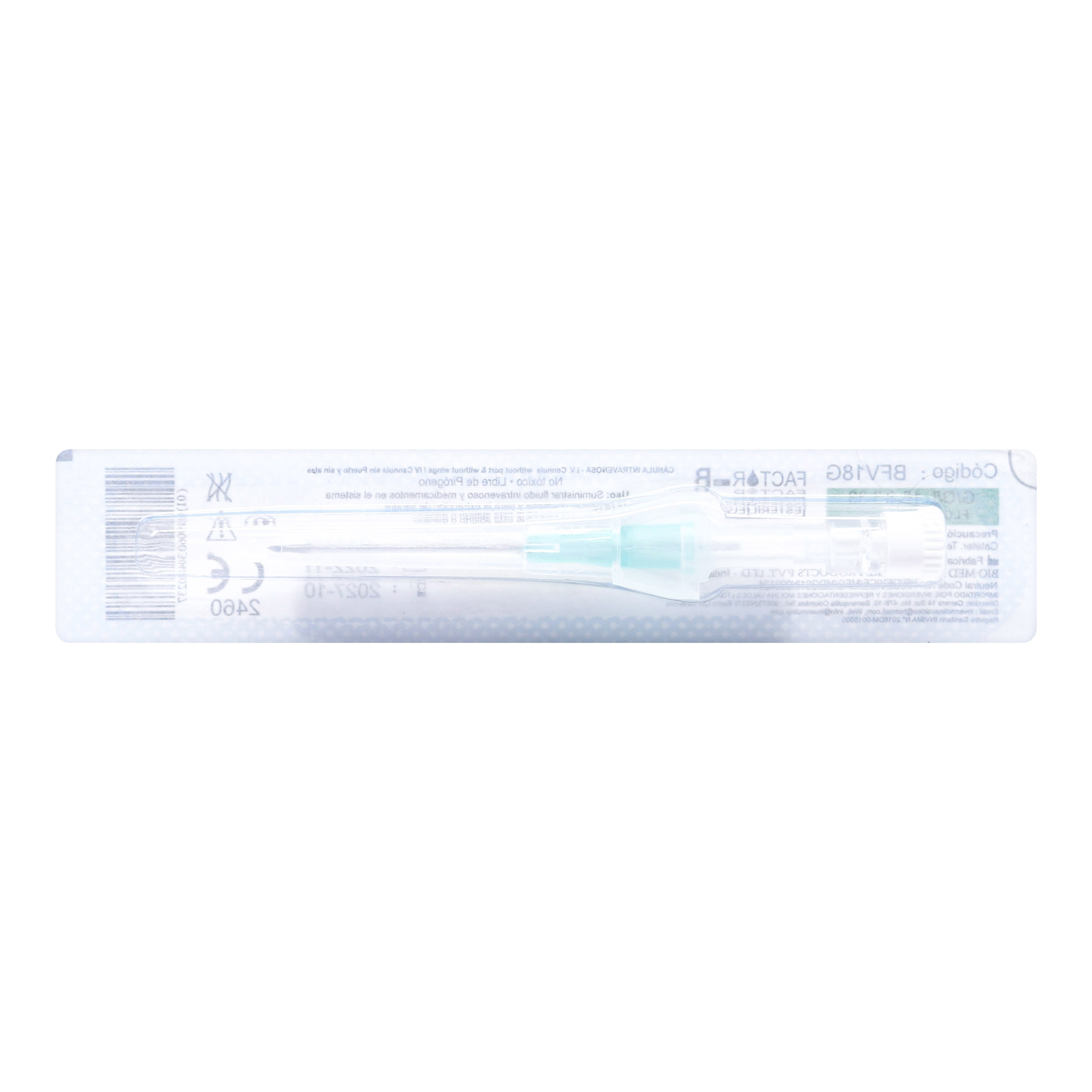 Catéter cánula intravenosa 18G UND – General