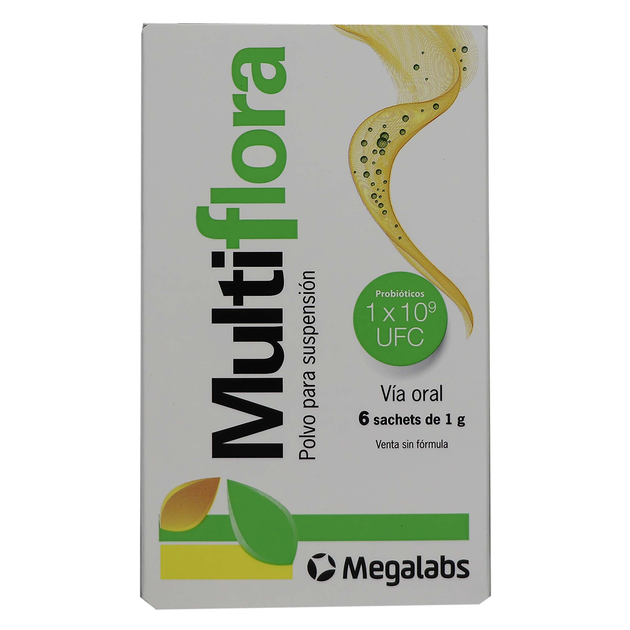 Multiflora probióticos 1x10^9 UFC – 6 sobres