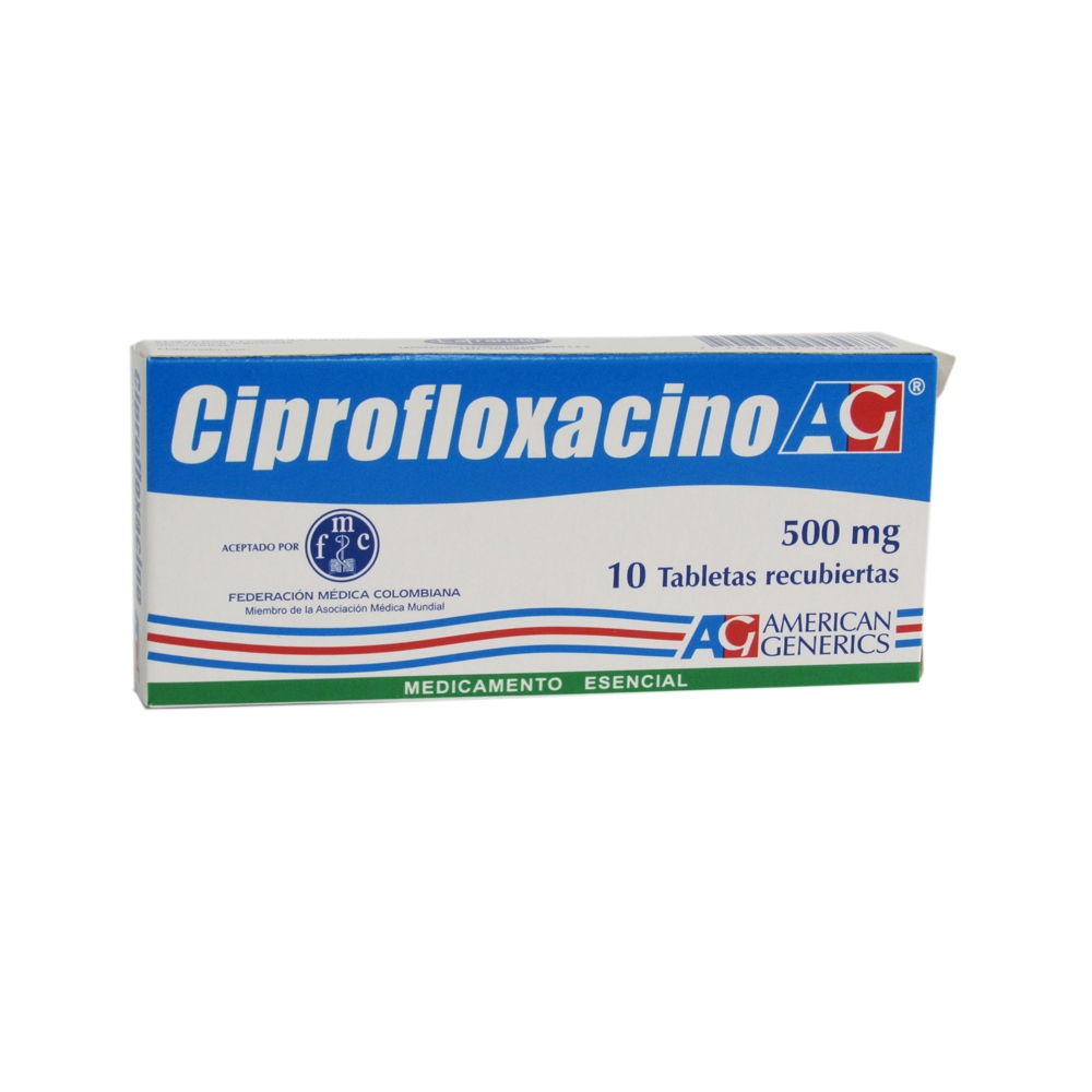Ciprofloxacina 500 mg – 10 tabletas | LAFRANCOL