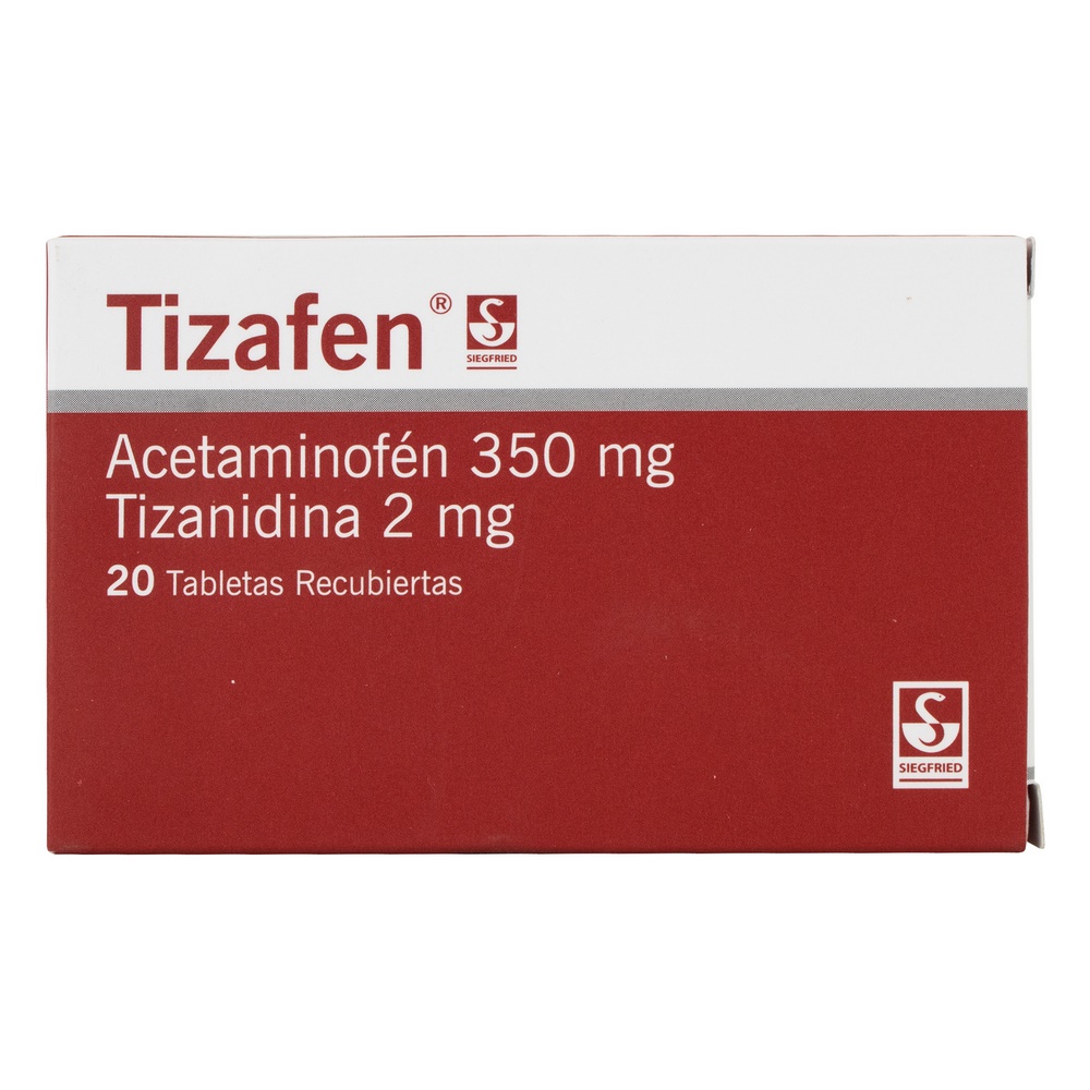 Tizafen 350/2 mg – 20 tabletas