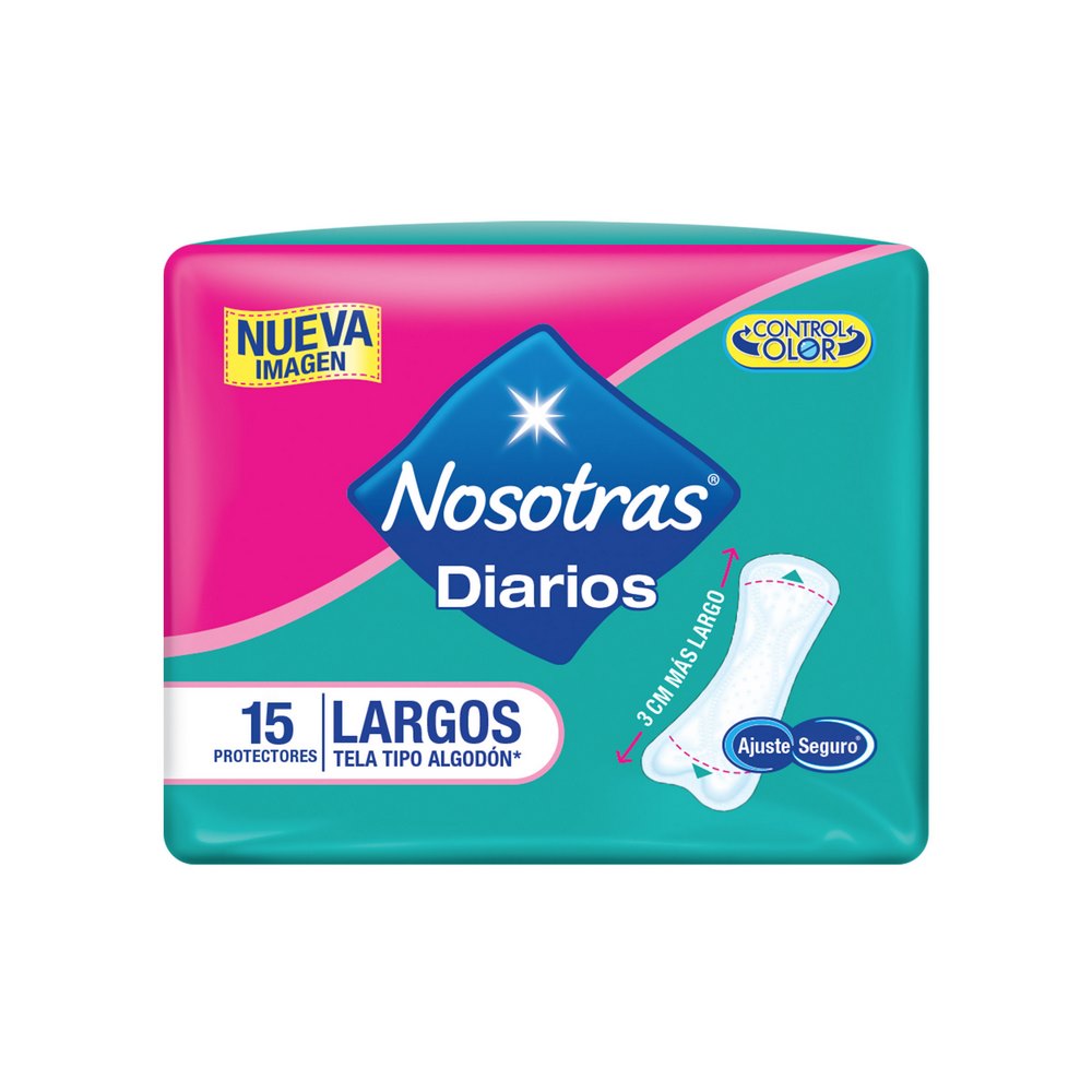 Protectores diarios largos – 15 uds