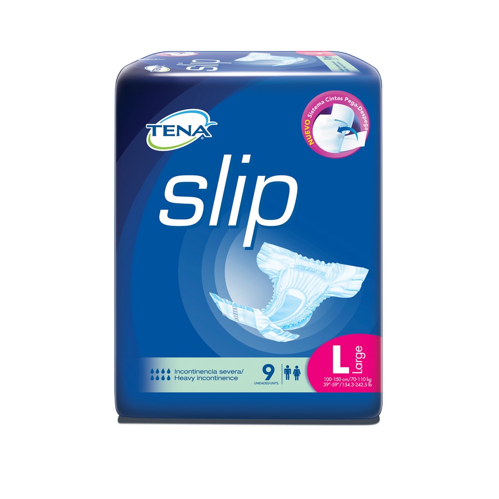 Pañales TENA Slip Ultra L – 9 ud