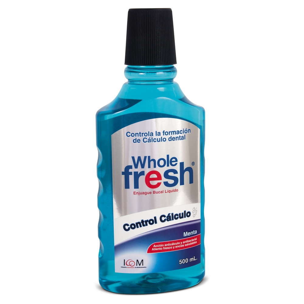 Enjuague Bucal WholeFresh 500 ml – Control de Cálculos | ICOM
