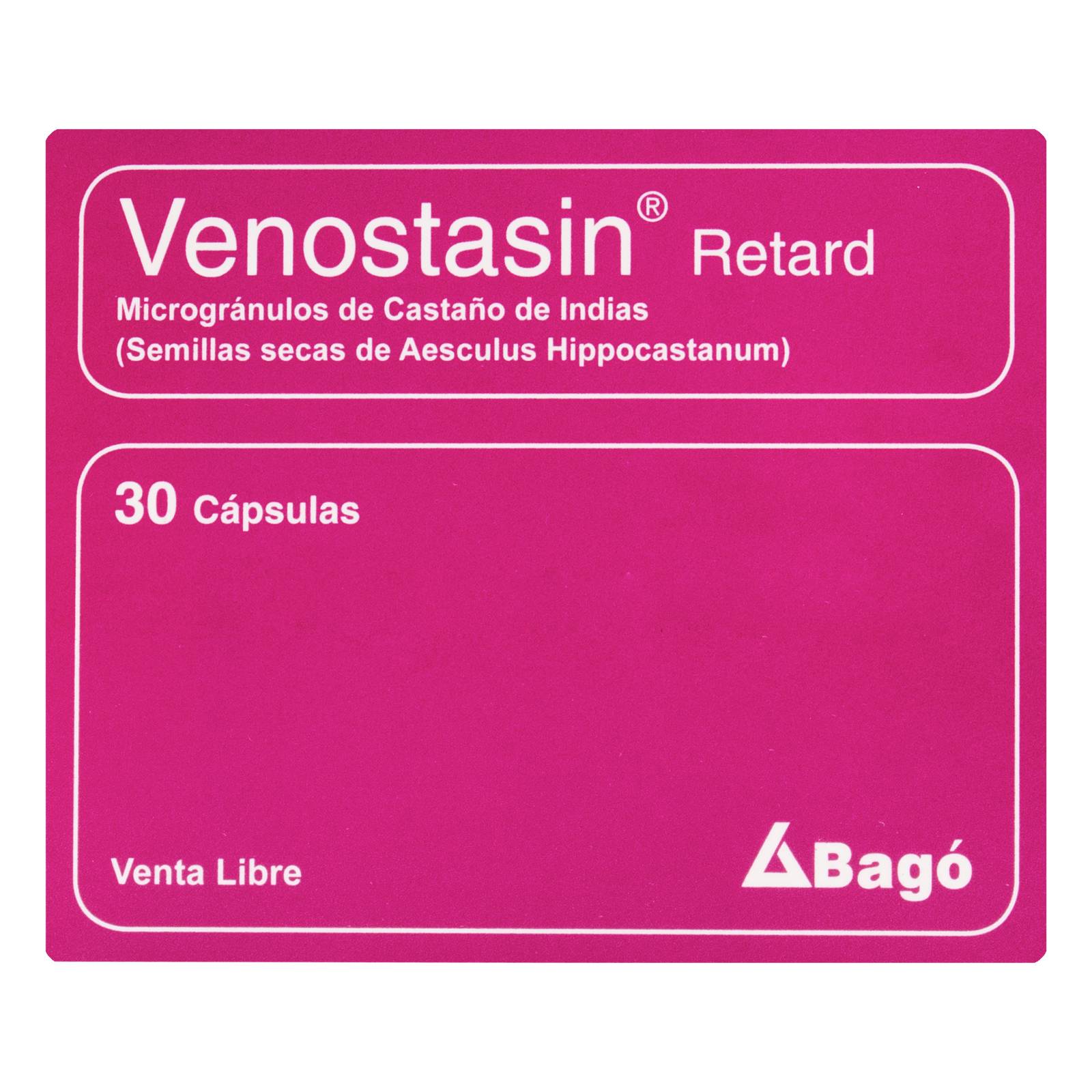 Venostasin Retard – 30 cápsulas (Castano de Indias, Escina, Glicolsalicilato)