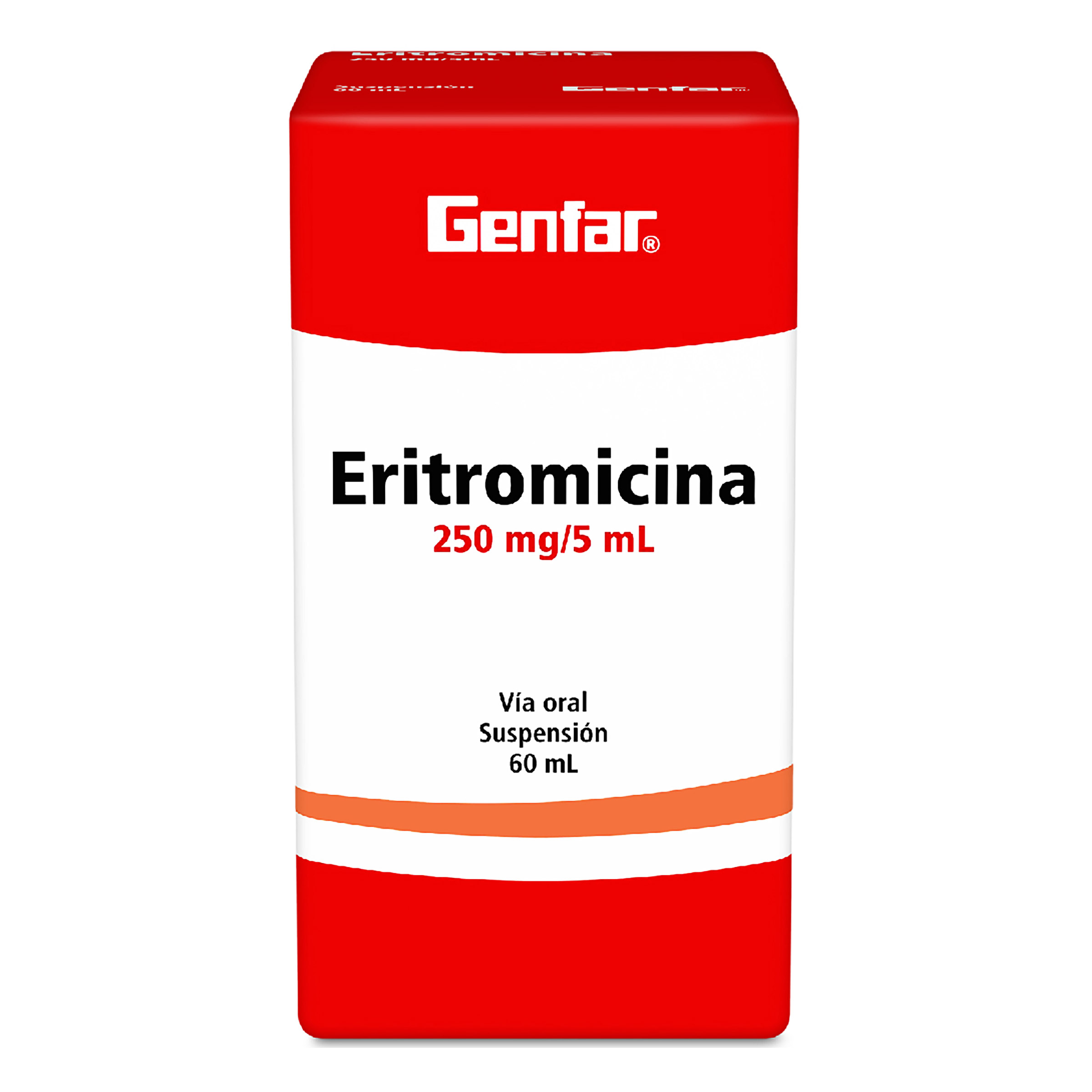 Eritromicina 250 mg suspensión 60 ml | Genfar