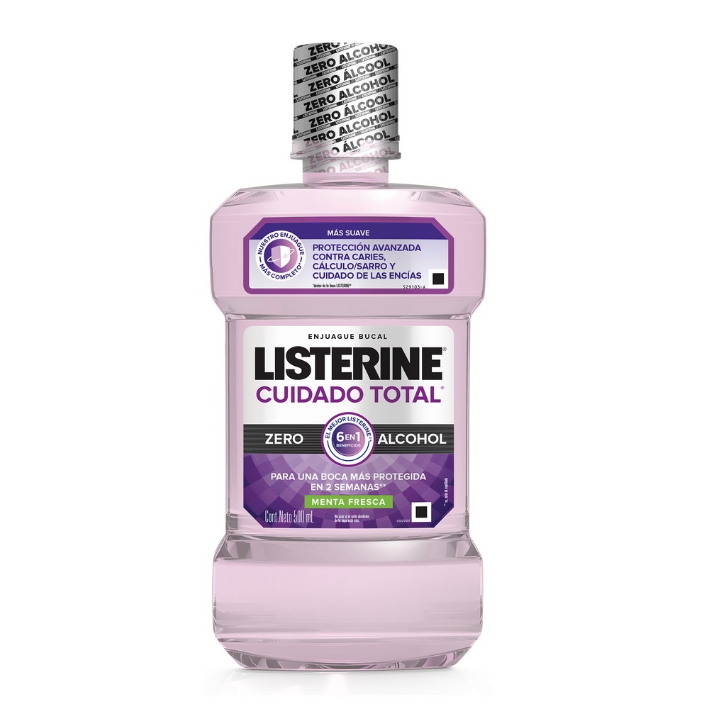 Listerine Cuidado Total Zero 500 ml Enjuague Bucal