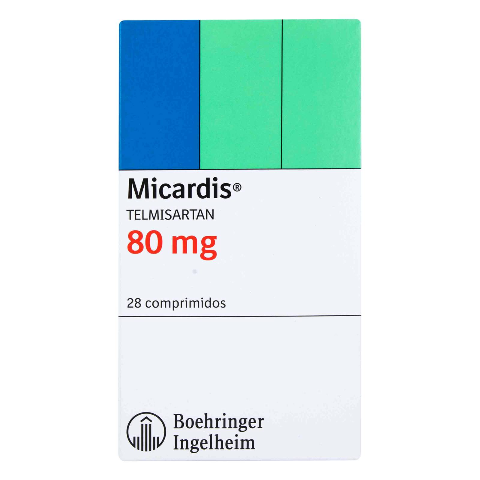 MICARDIS 80MG – Telmisartán, 28 tabletas (Boehringer Ingelheim)