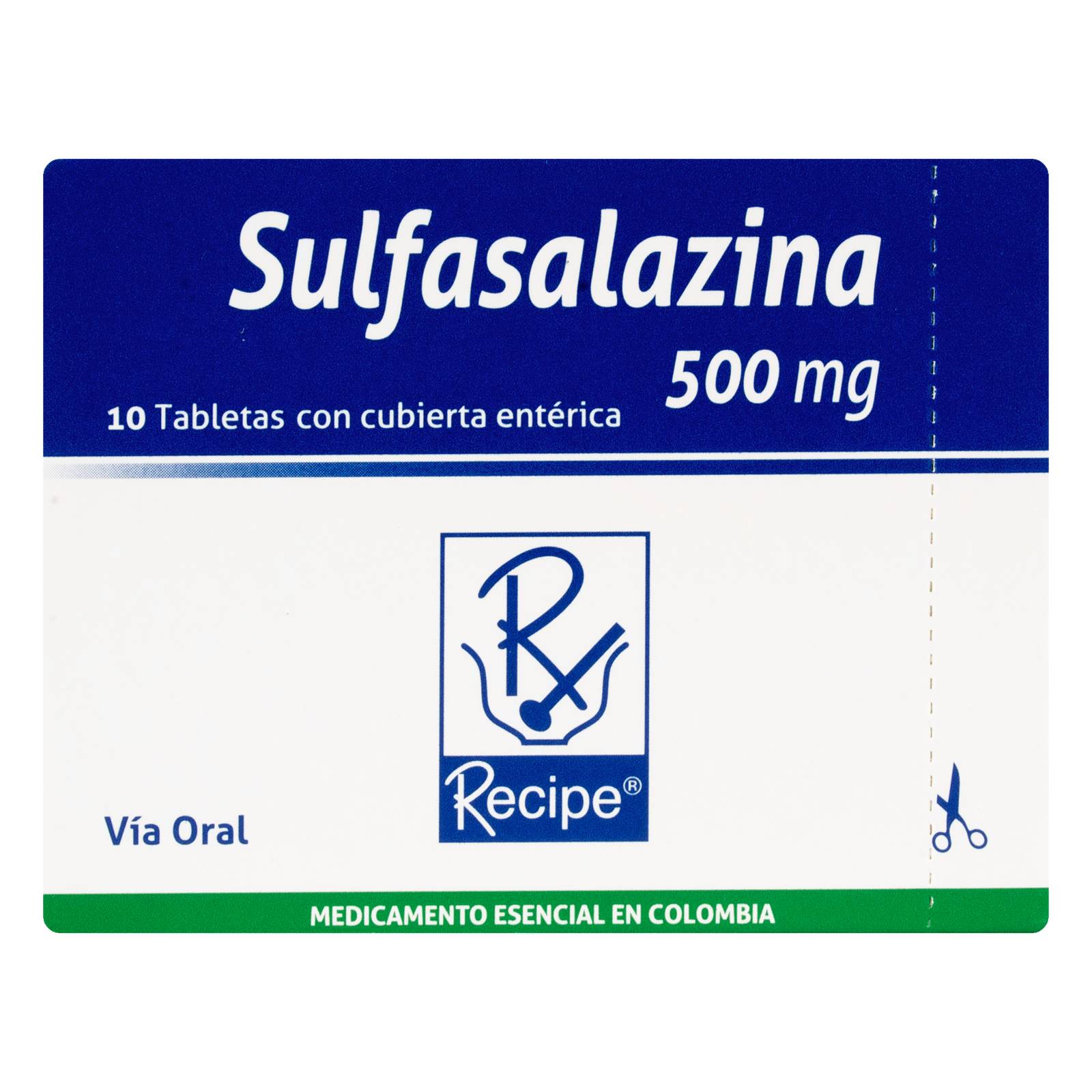 Sulfasalazina 500 mg 10 tabletas | Bussie