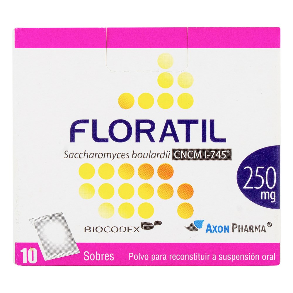 Floratil 250 mg 10 cápsulas – Saccharomyces boulardii