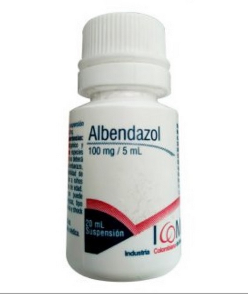 Albendazol 100 mg/5 mL – Suspensión 20 mL – ICOM