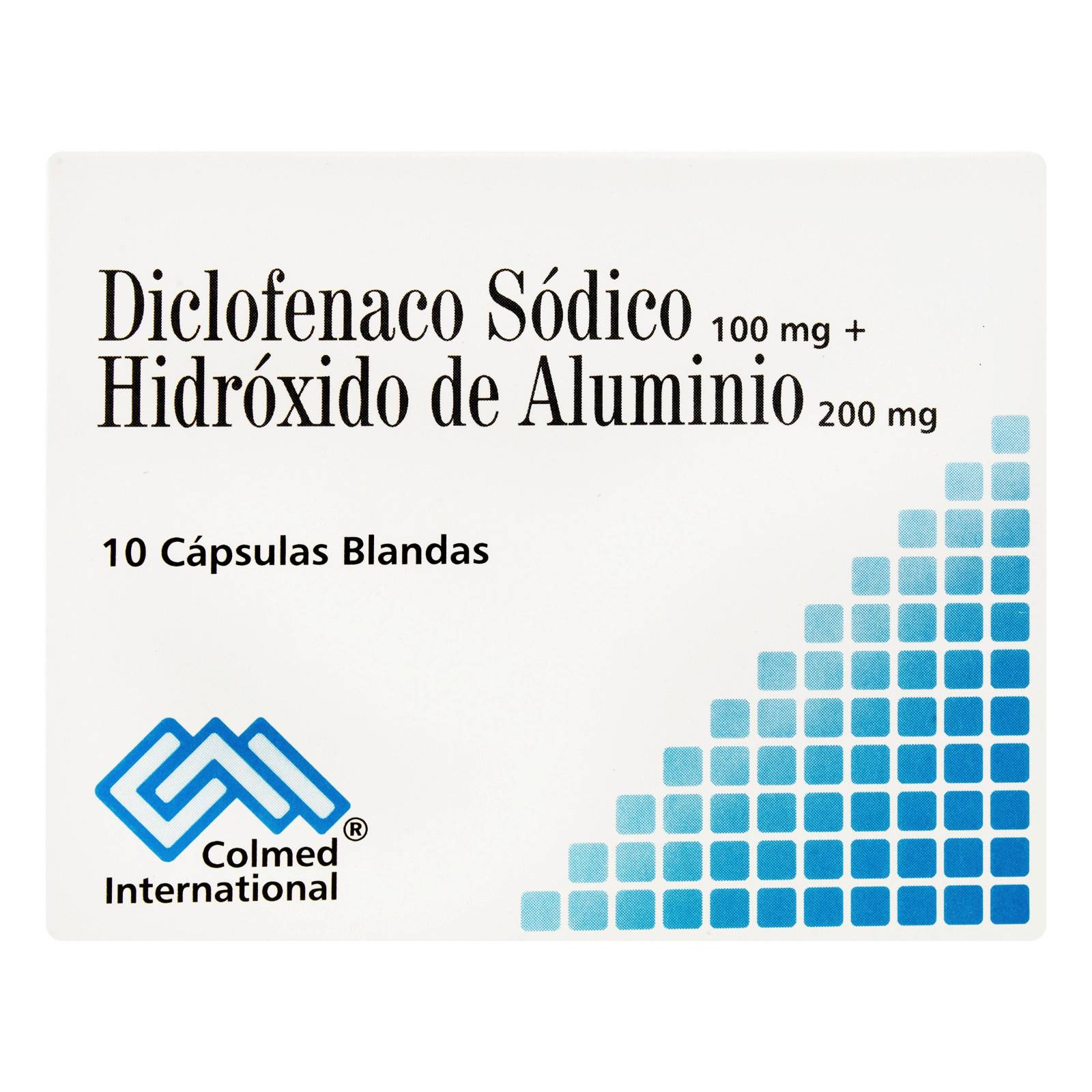Diclofenaco sodico 100 mg + aluminio – 10 cápsulas
