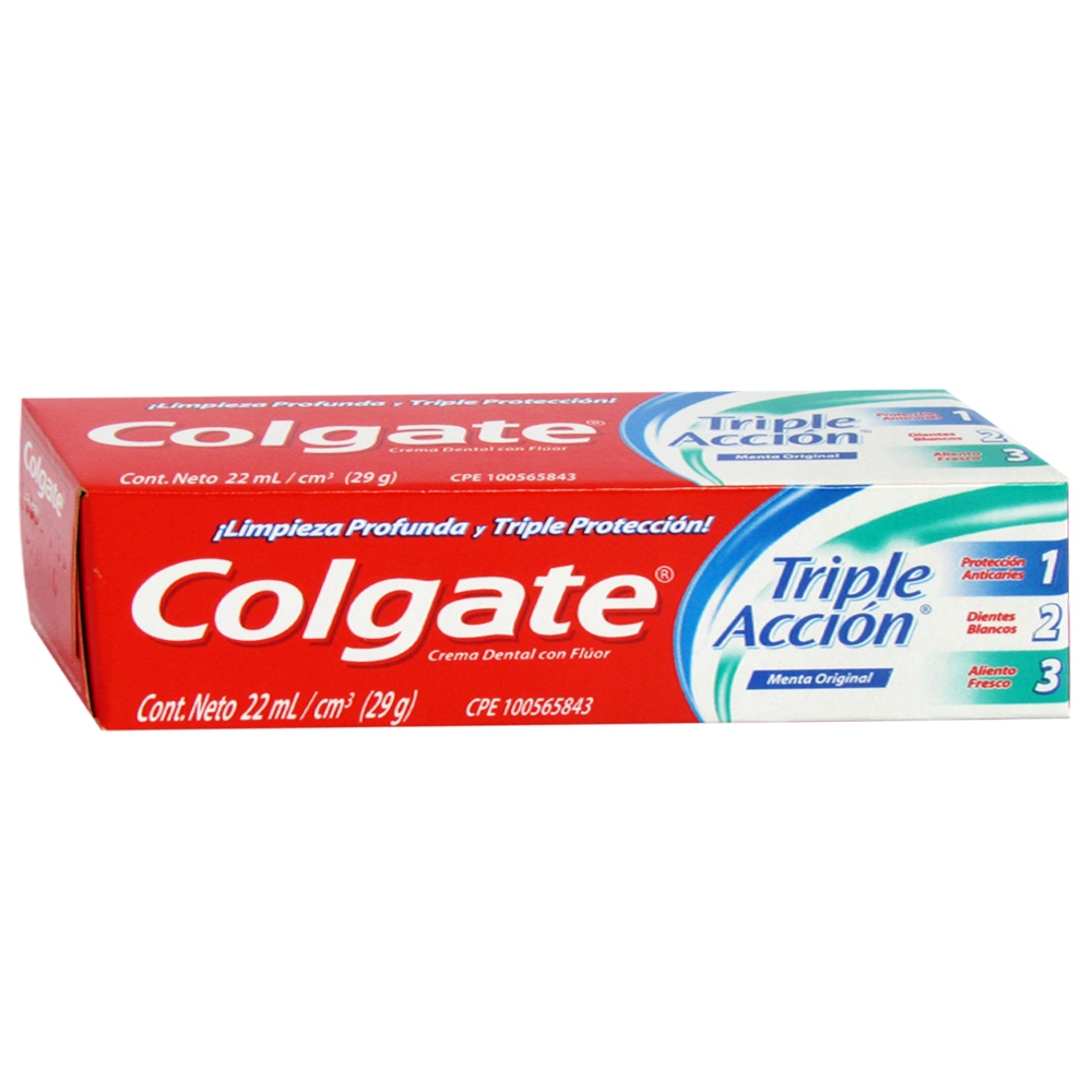 Pasta Dental Colgate Tri-Acción 22 g – Pack 12