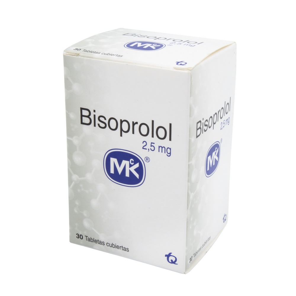 Bisoprolol 2.5 mg - 30 tabletas (Tecnoquímicas)