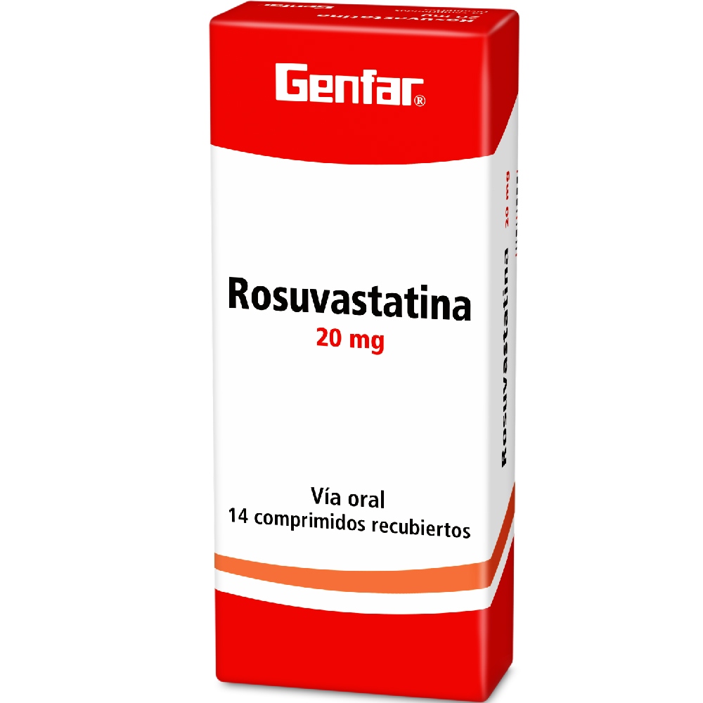 Rosuvastatina 20 mg - 14 tabletas | Genfar