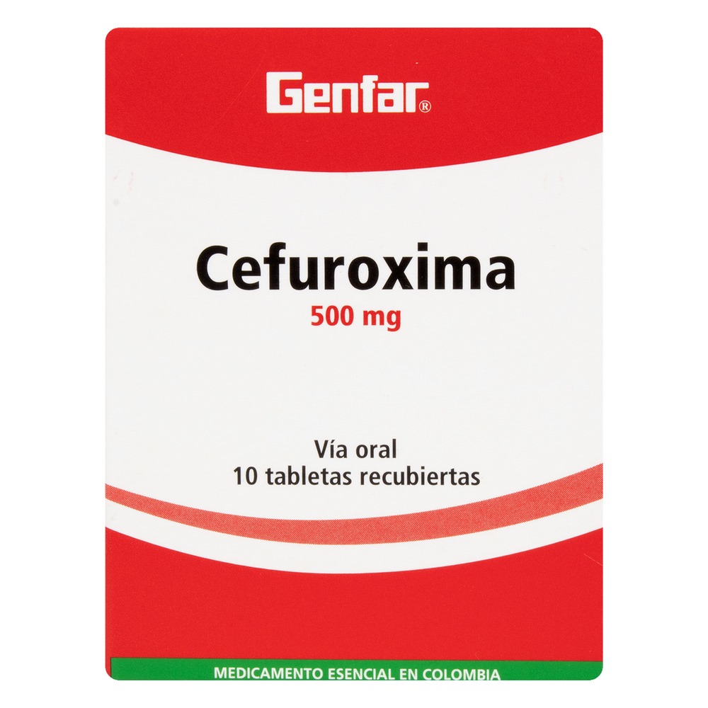 Cefuroxima 500 mg – 10 tabletas