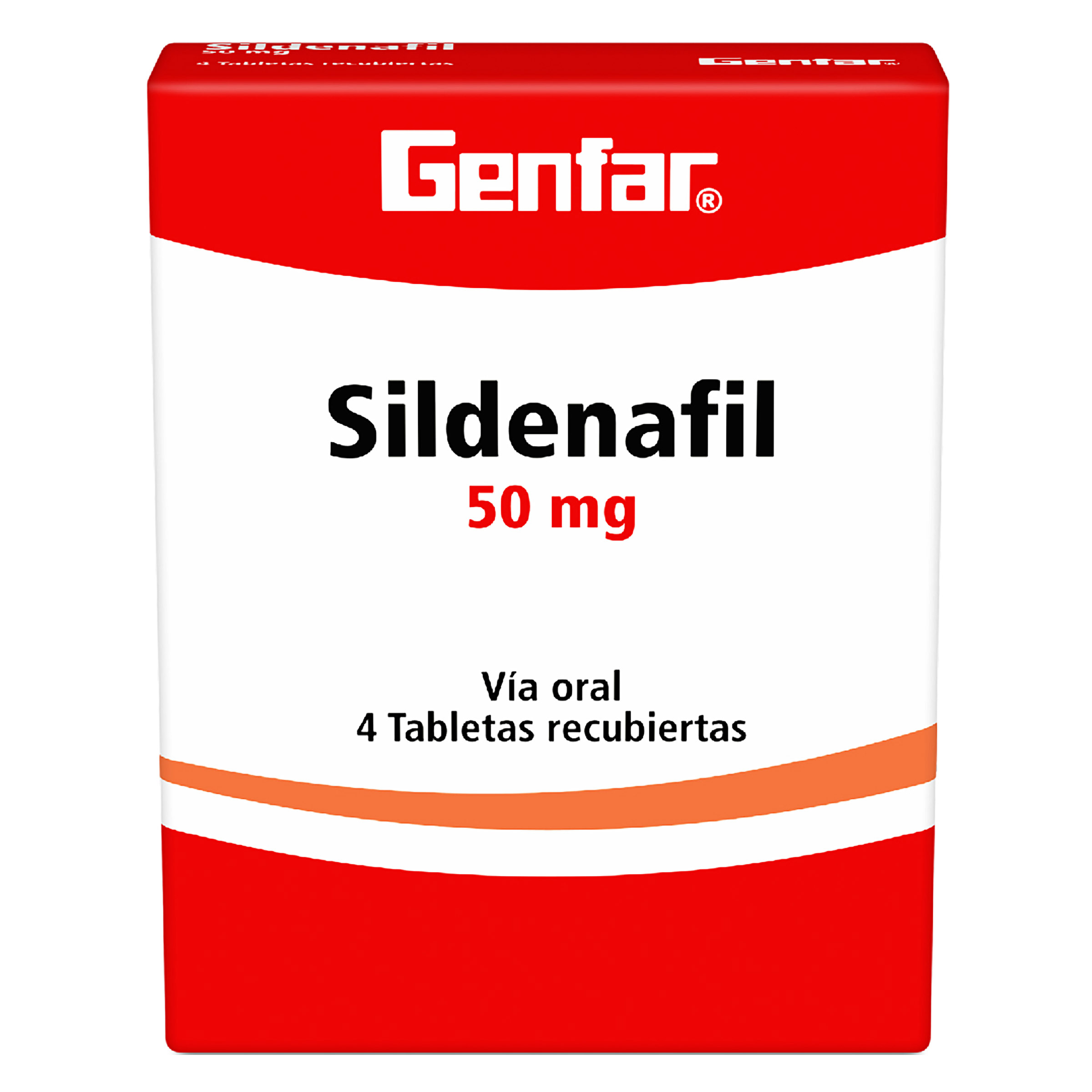 Sildenafil 50 mg – 4 tabletas GENFAR