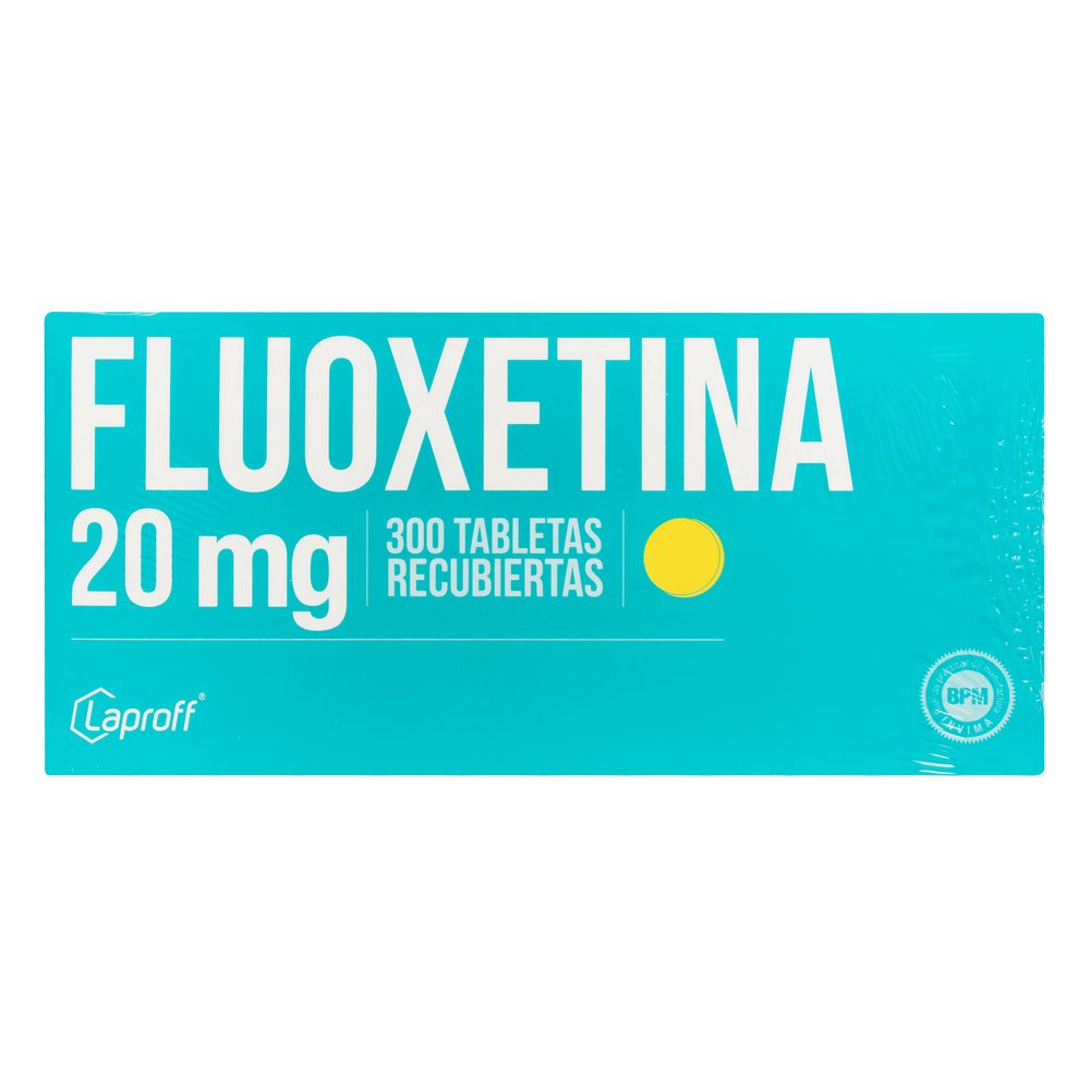 Fluoxetina 20 mg 300 Tabletas – LAPROFF