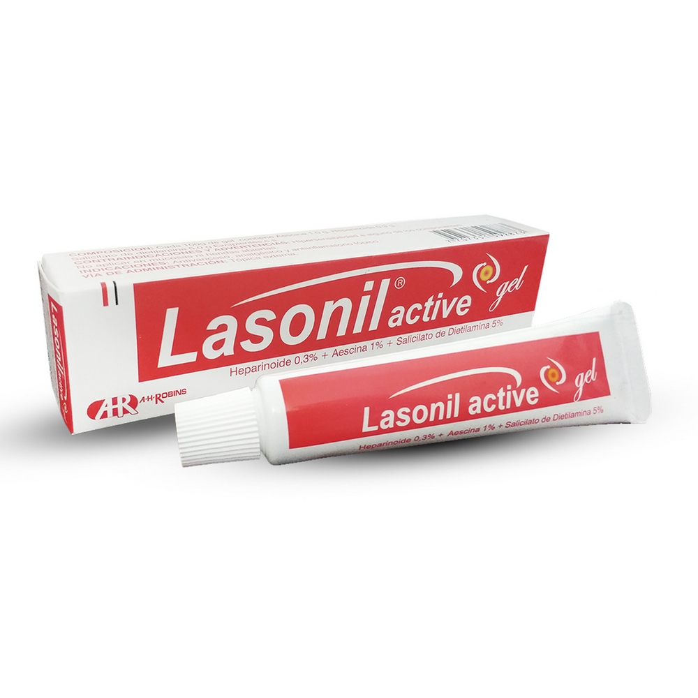 LASONIL ACTIVE GEL 30 GR AESCINA-HEPARINOIDE-SALICILATO DIETILAMI