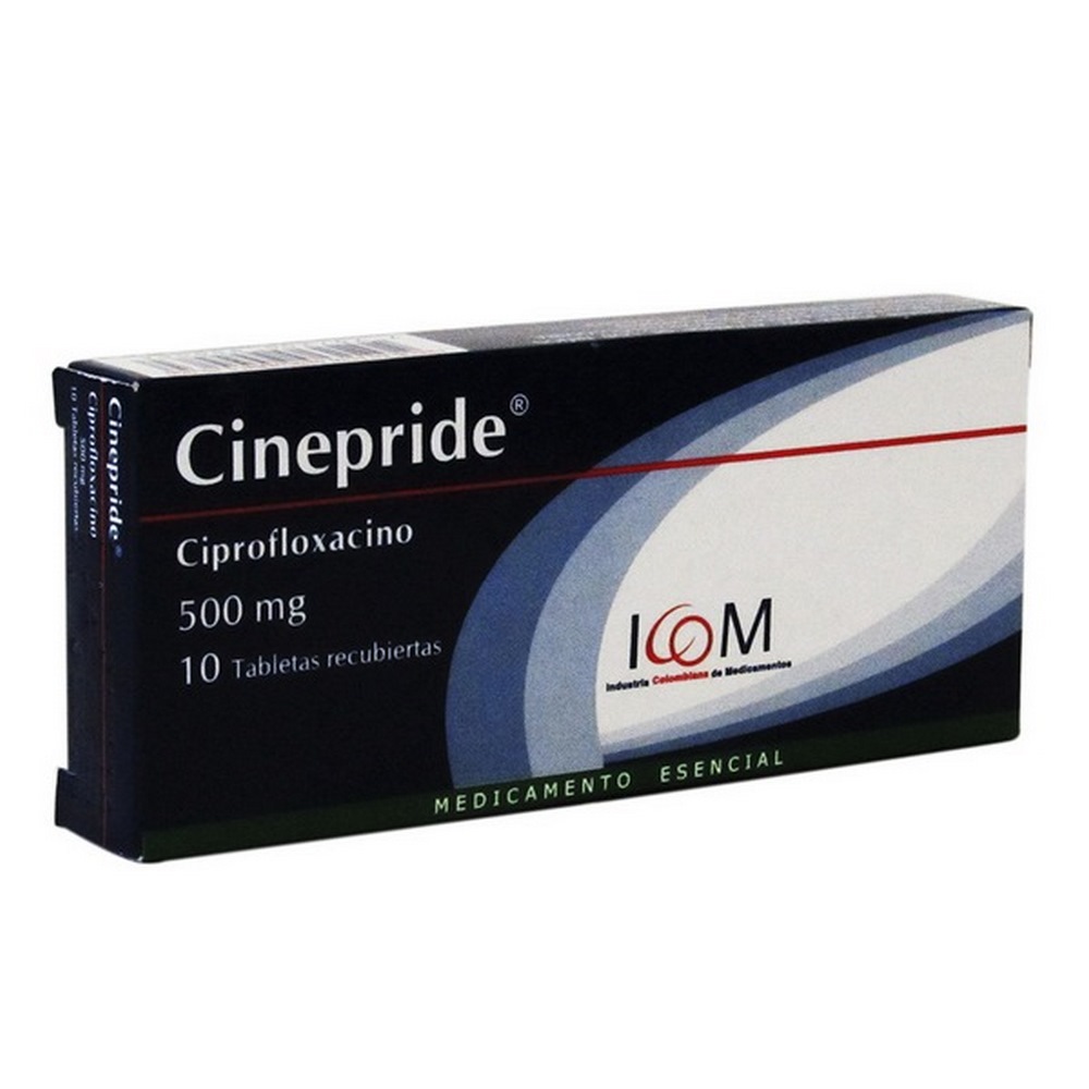 Ciprofloxacina 500 mg - 10 tabletas ICOM